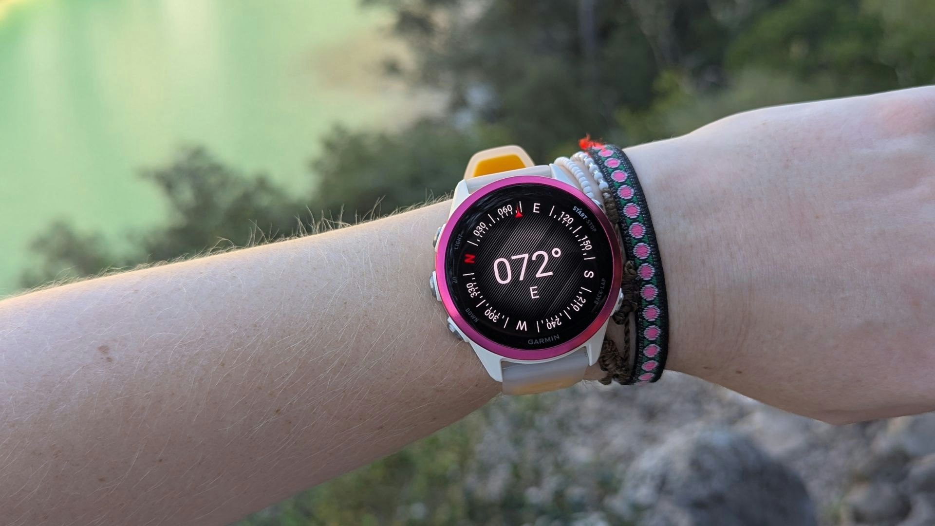 Garmin Forerunner 570 in compass mode