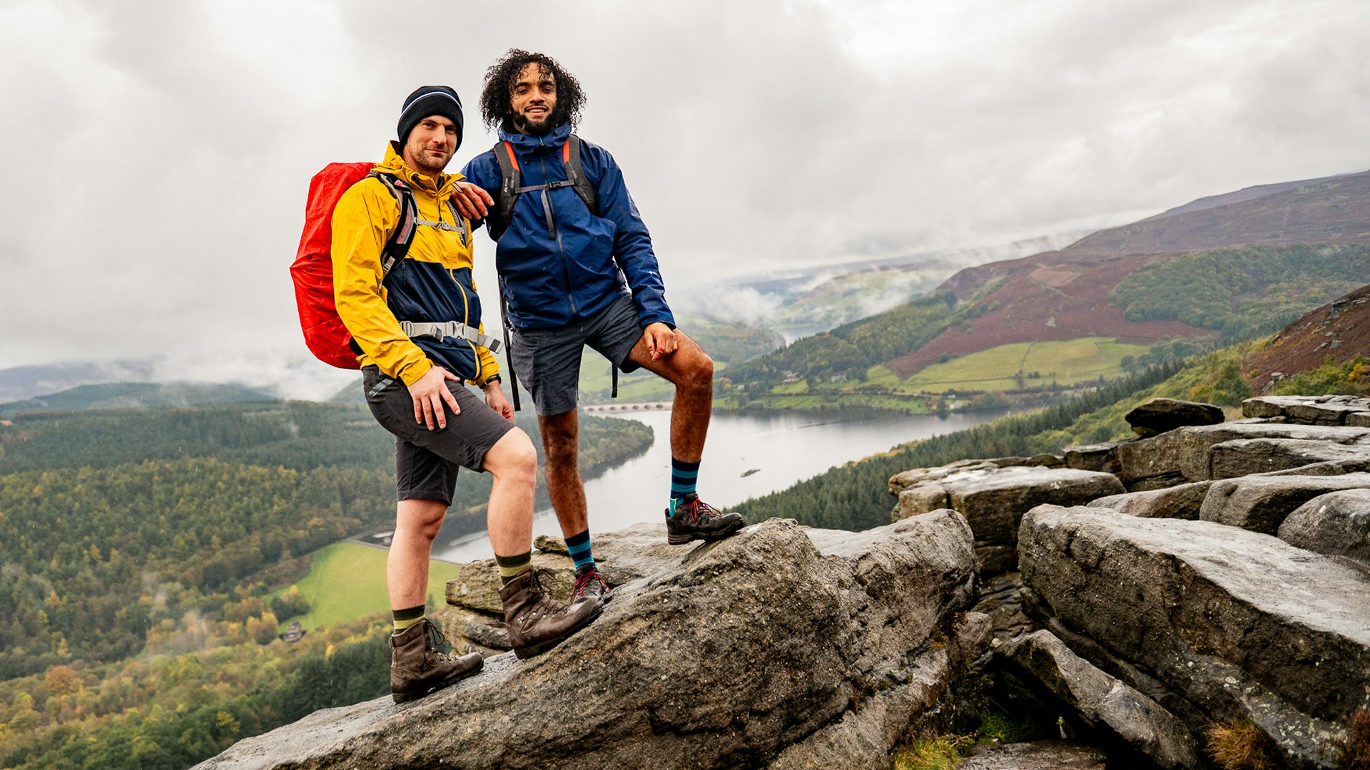 hikers on a rock in bridgedale