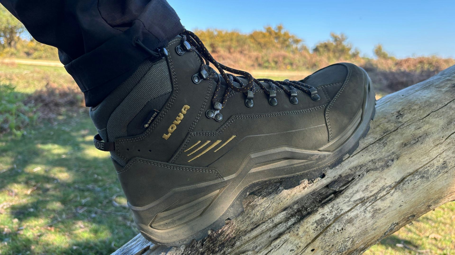 Close up of the Lowa Renegade Evo GTX monowrap