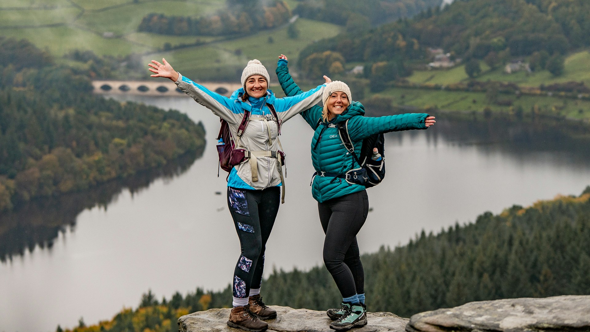 two hikers wearing bridgedale