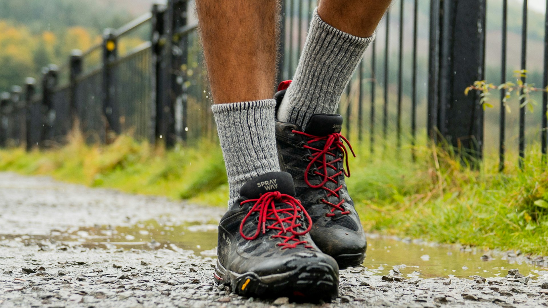 walking in warm wool bridgedale socks