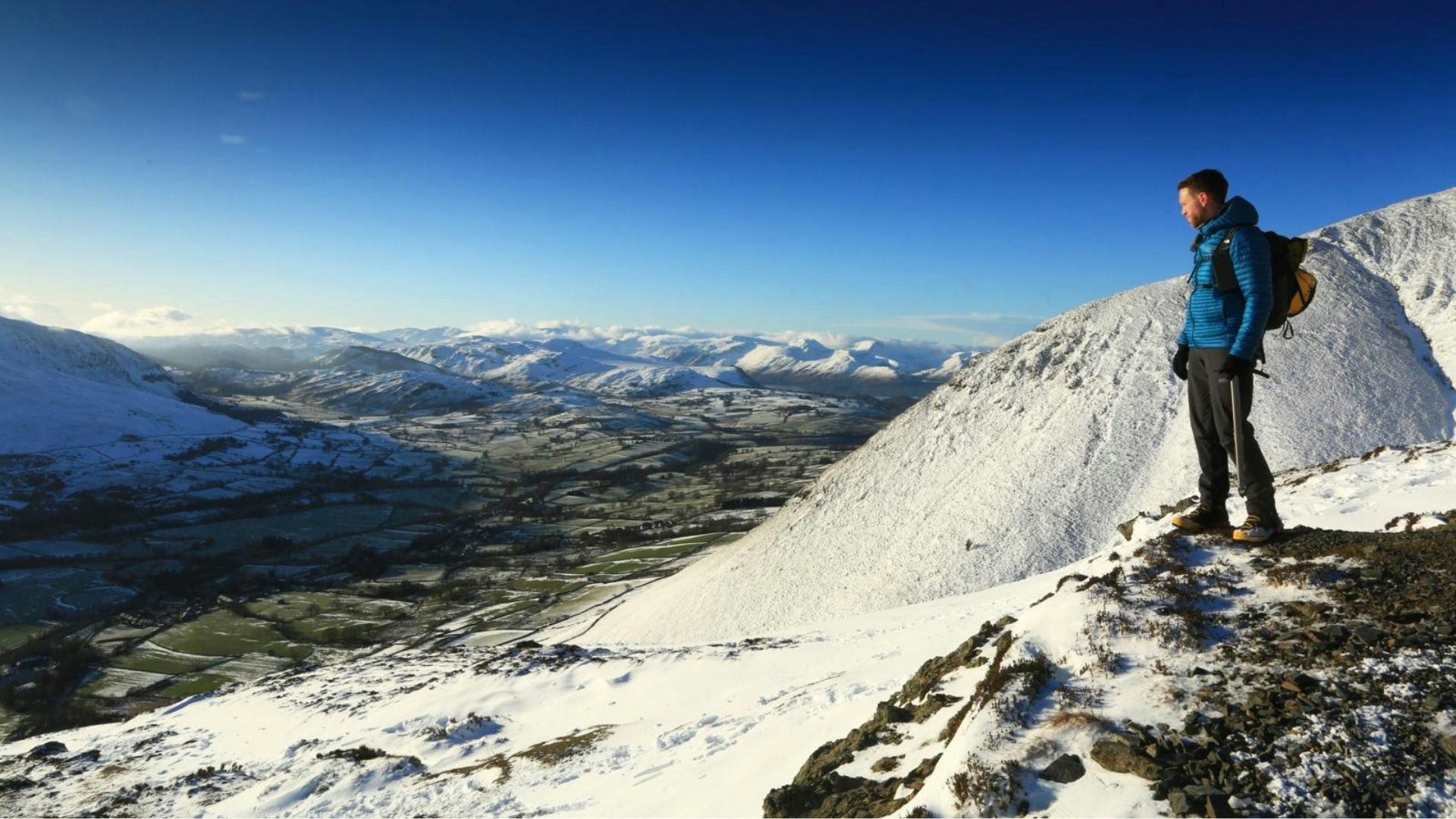 Looking down from Hall
