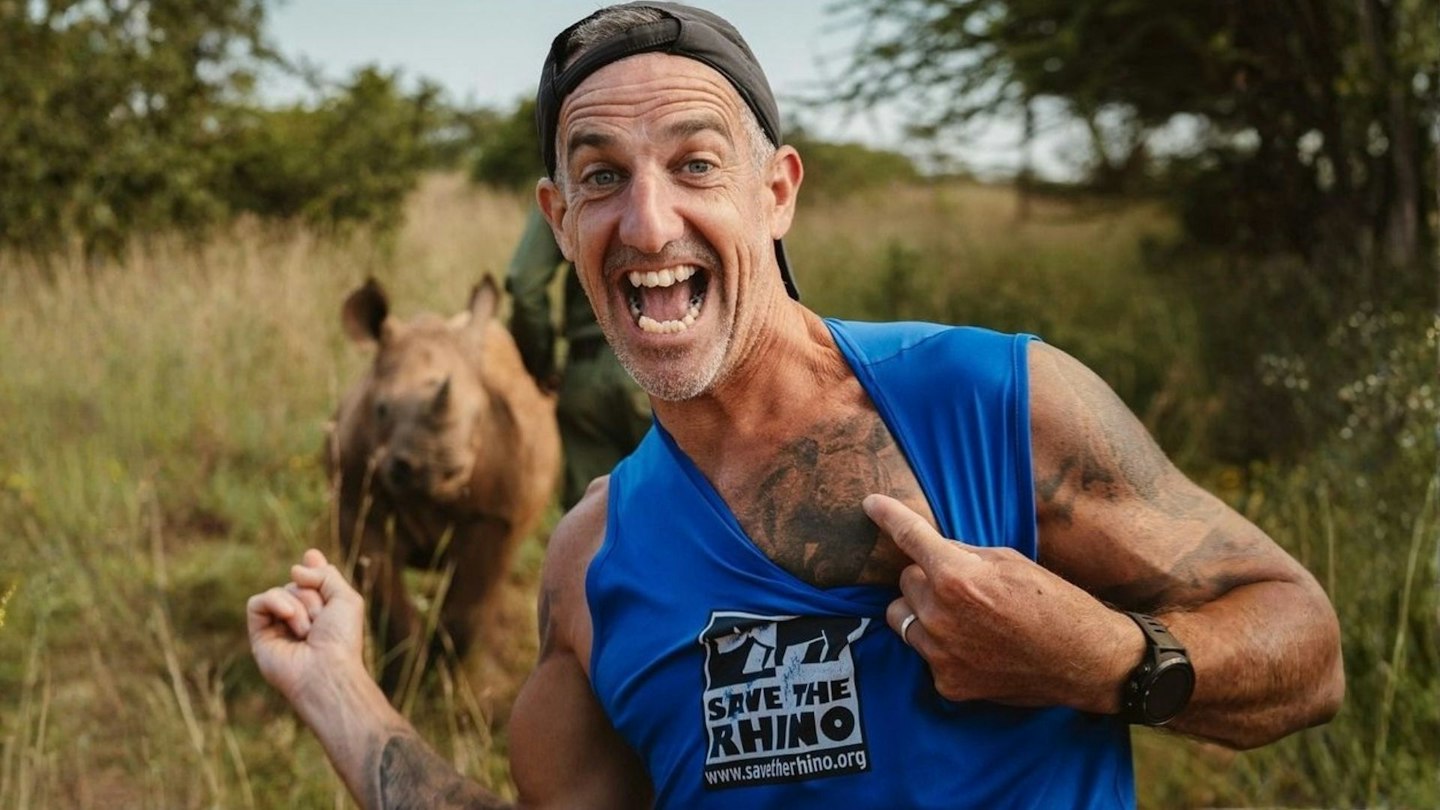 Top Rwino Meet the man who climbed Kilimanjaro in a 12kg rhino suit