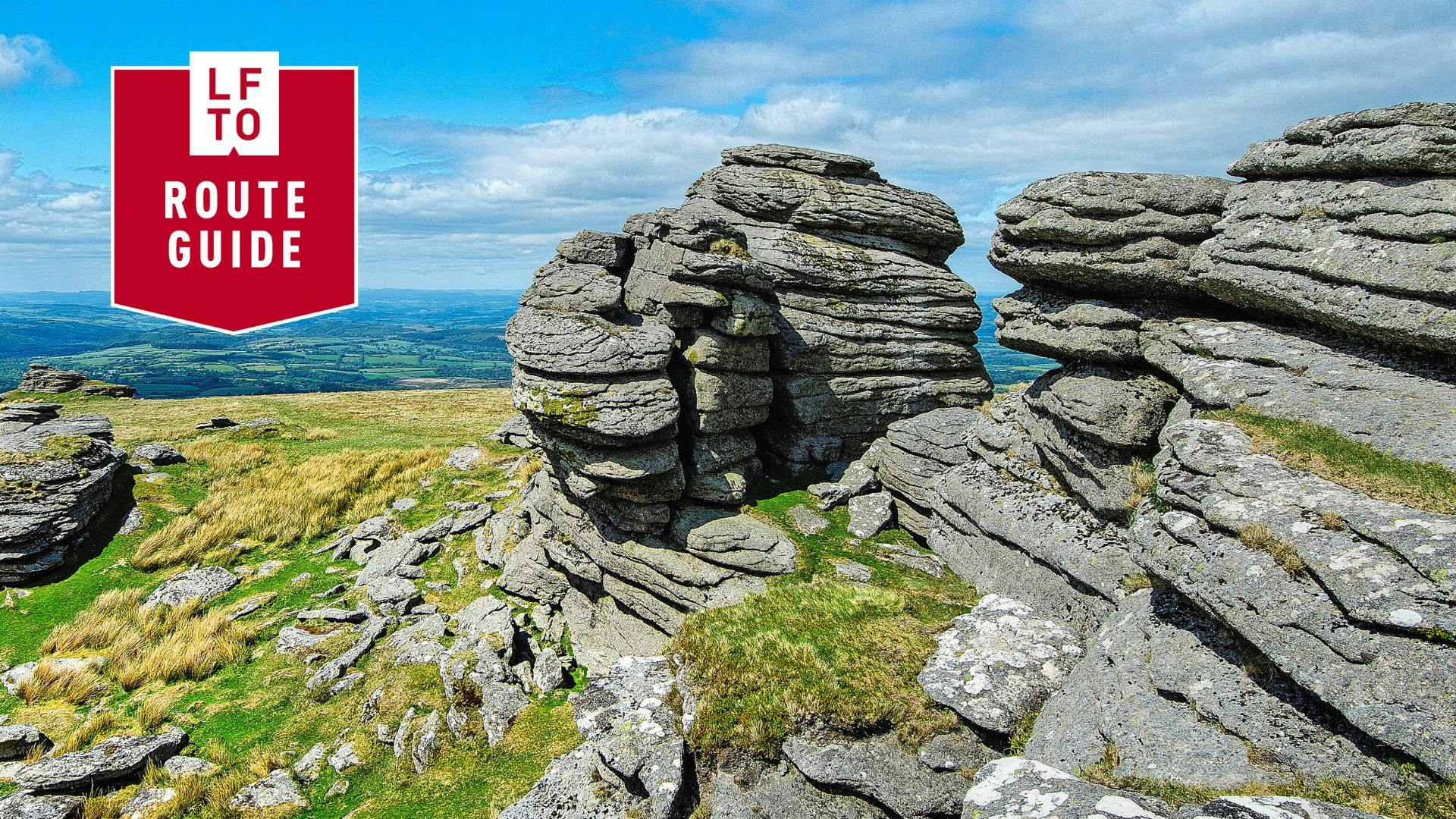 Dartmoor Tors Circuit route: Two dramatic tors and a pretty gorge