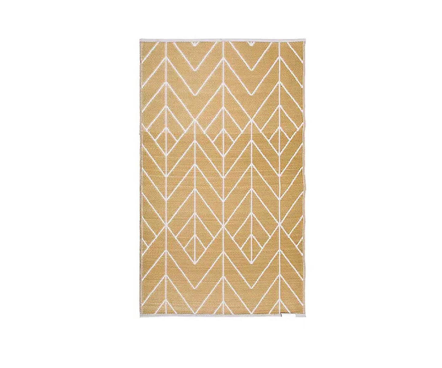 Fab Hab Sydney Outdoor Rug in Gold & Cream