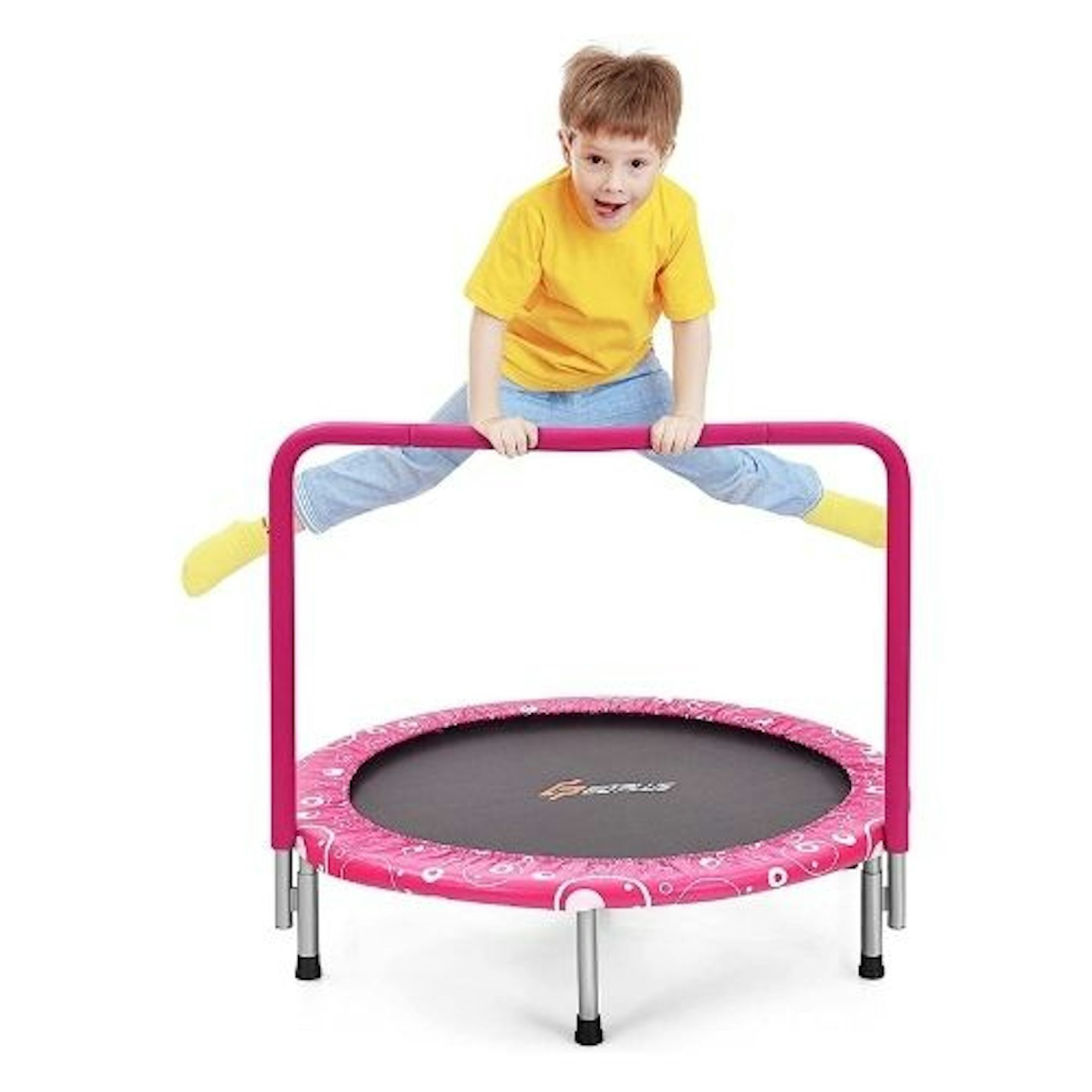 COSTWAY 36-Inch Mini Trampoline with Handle