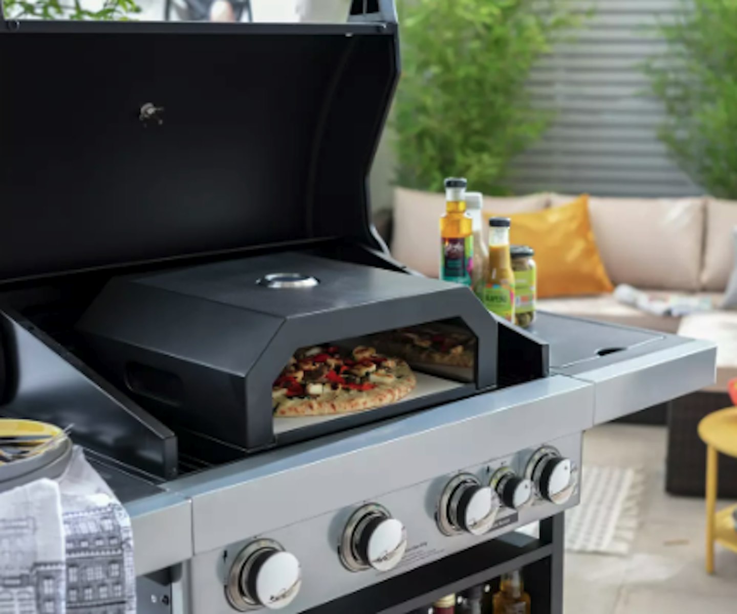 Argos Home Pizza Oven BBQ Topper With Paddle