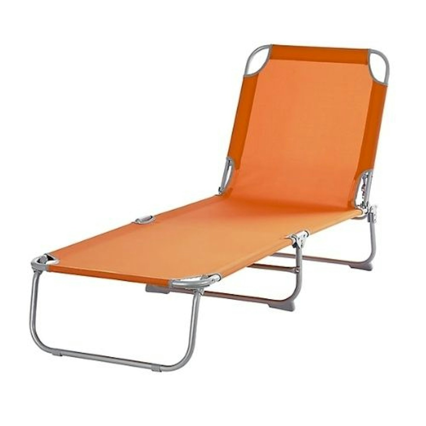 Curacao Mandarin orange Metal Sun lounger