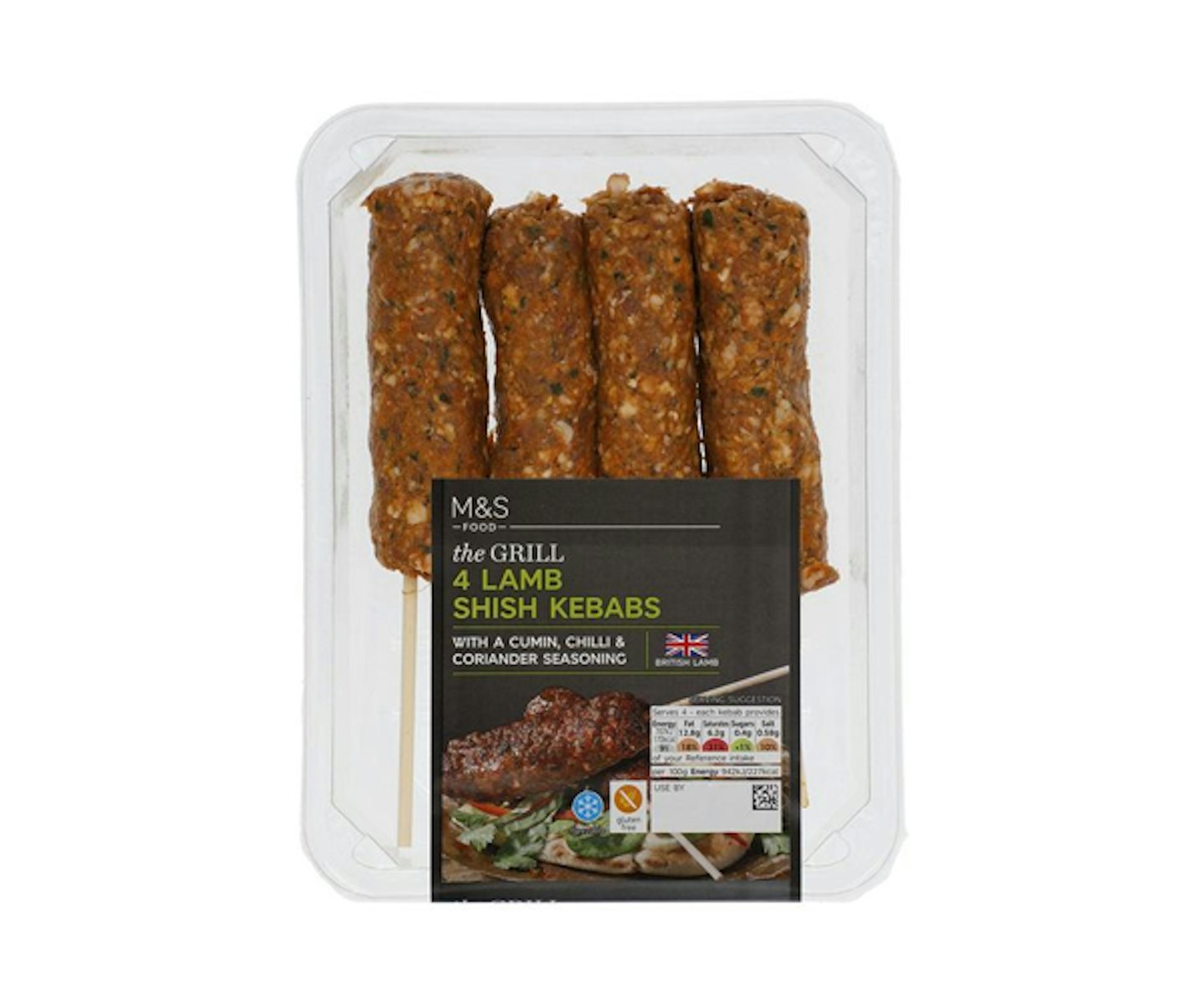 M&S 4 Lamb Shish Kebabs