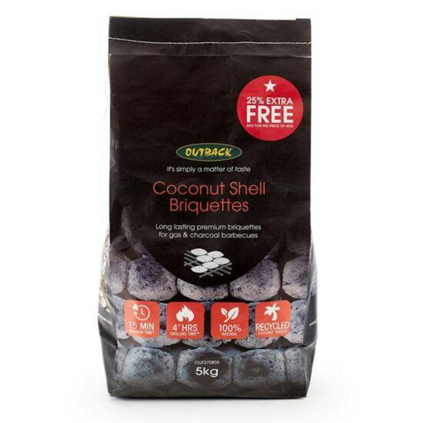 Outback Hybrid Coconut Briquettes