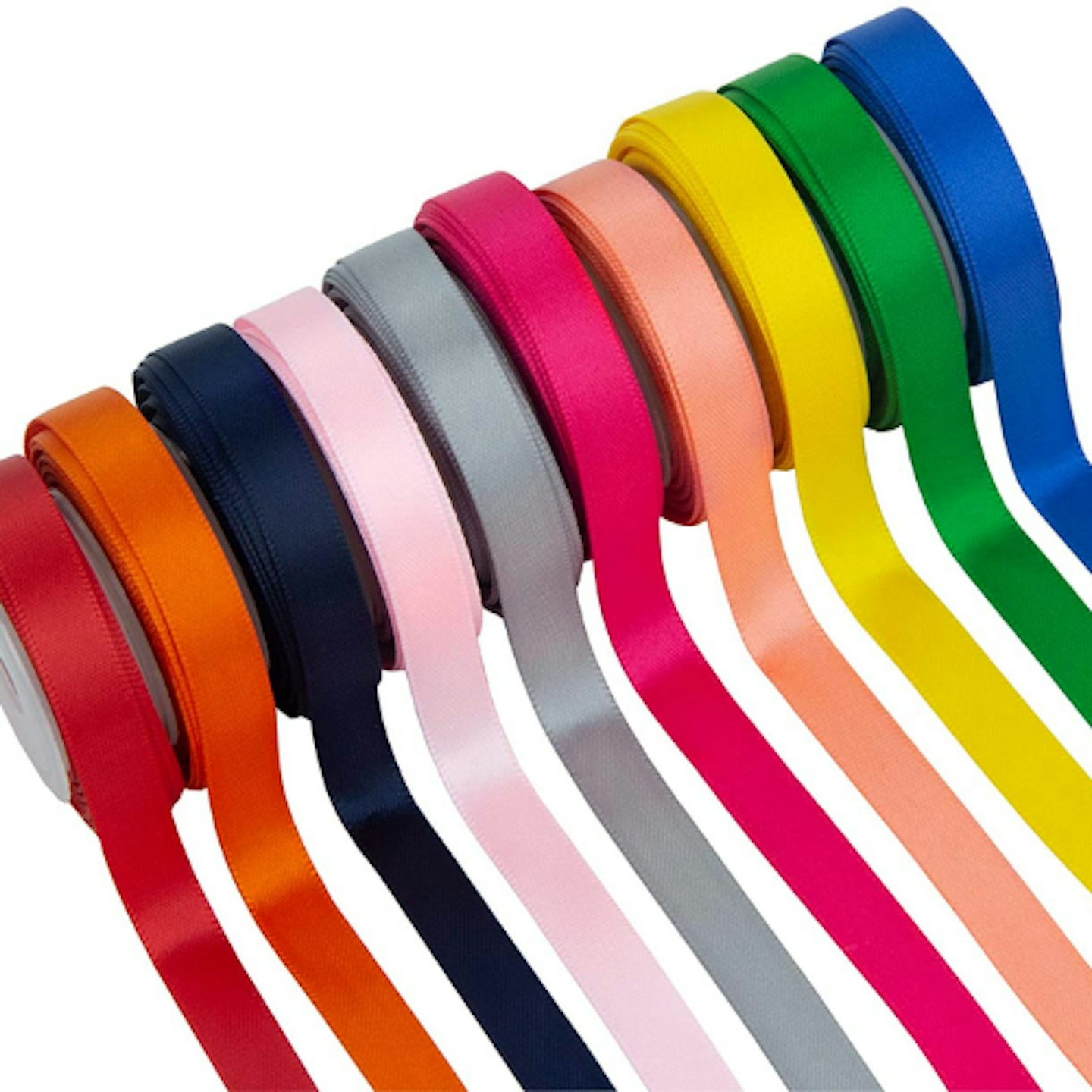 VATIN Solid Color Double Sided Polyester Satin Ribbon
