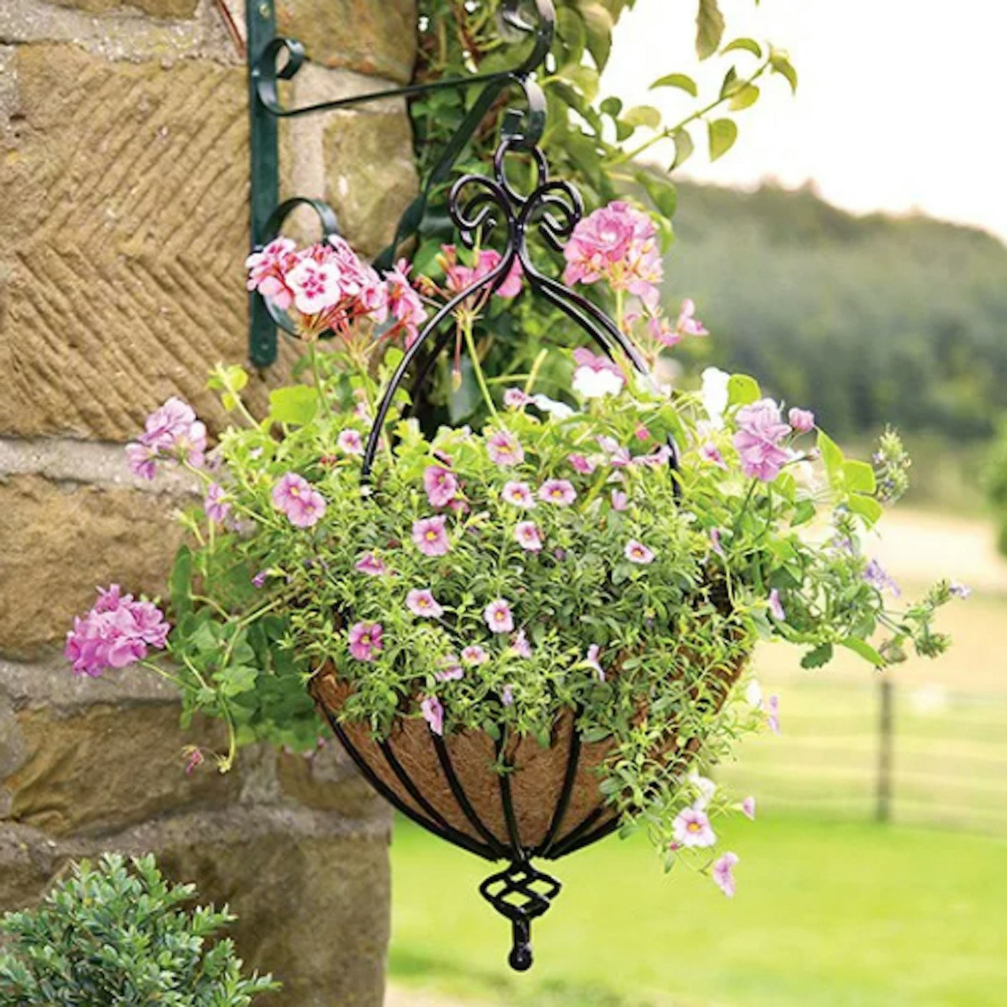 Spanish style hanging basket