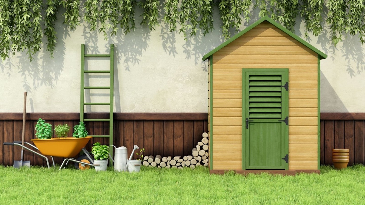 Modern garden shed