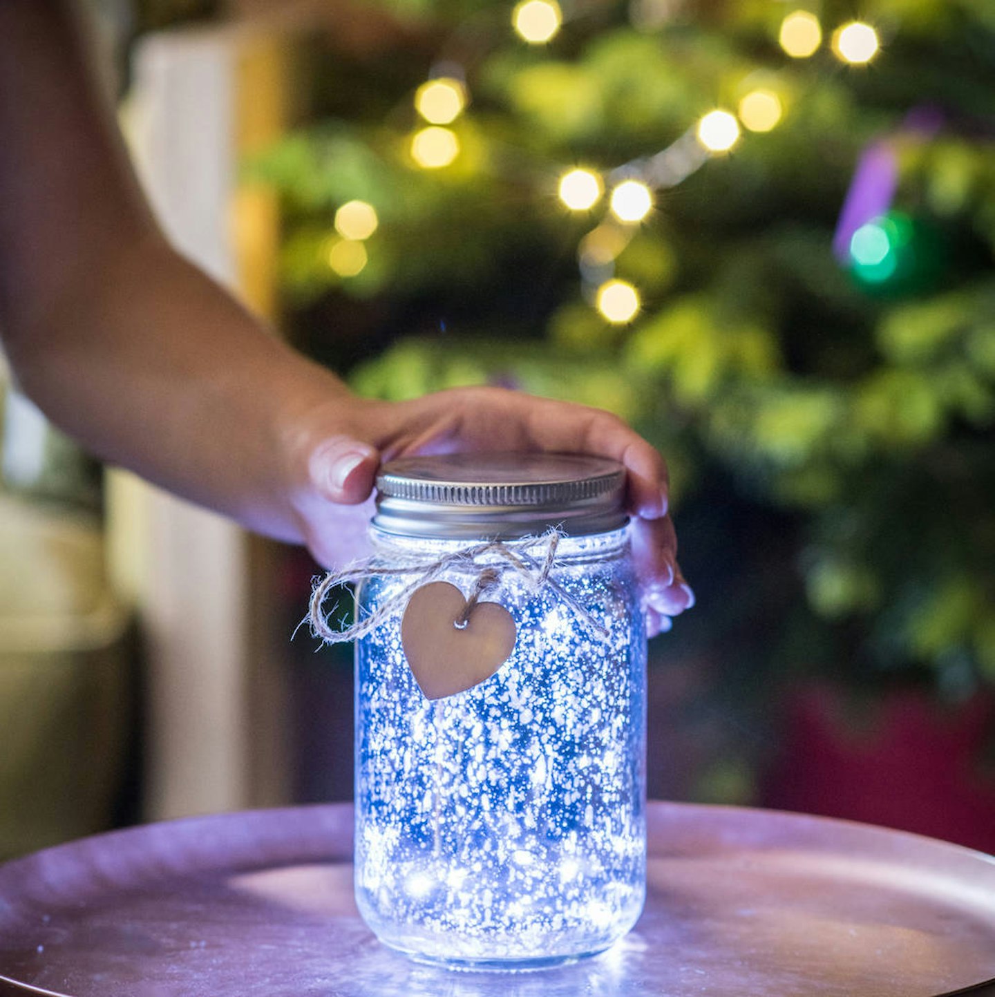 Sparkle LED Jam Jar Light