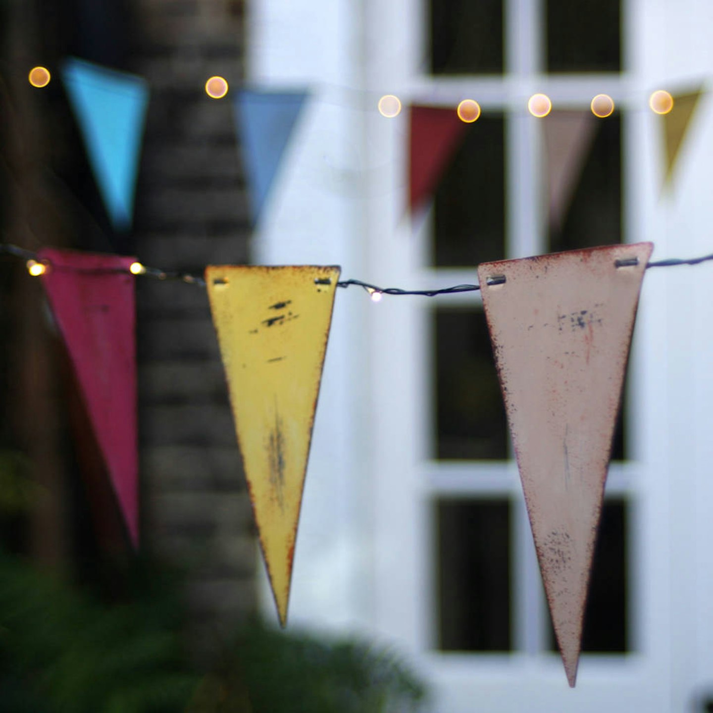 Handmade Metal Bunting String Lights