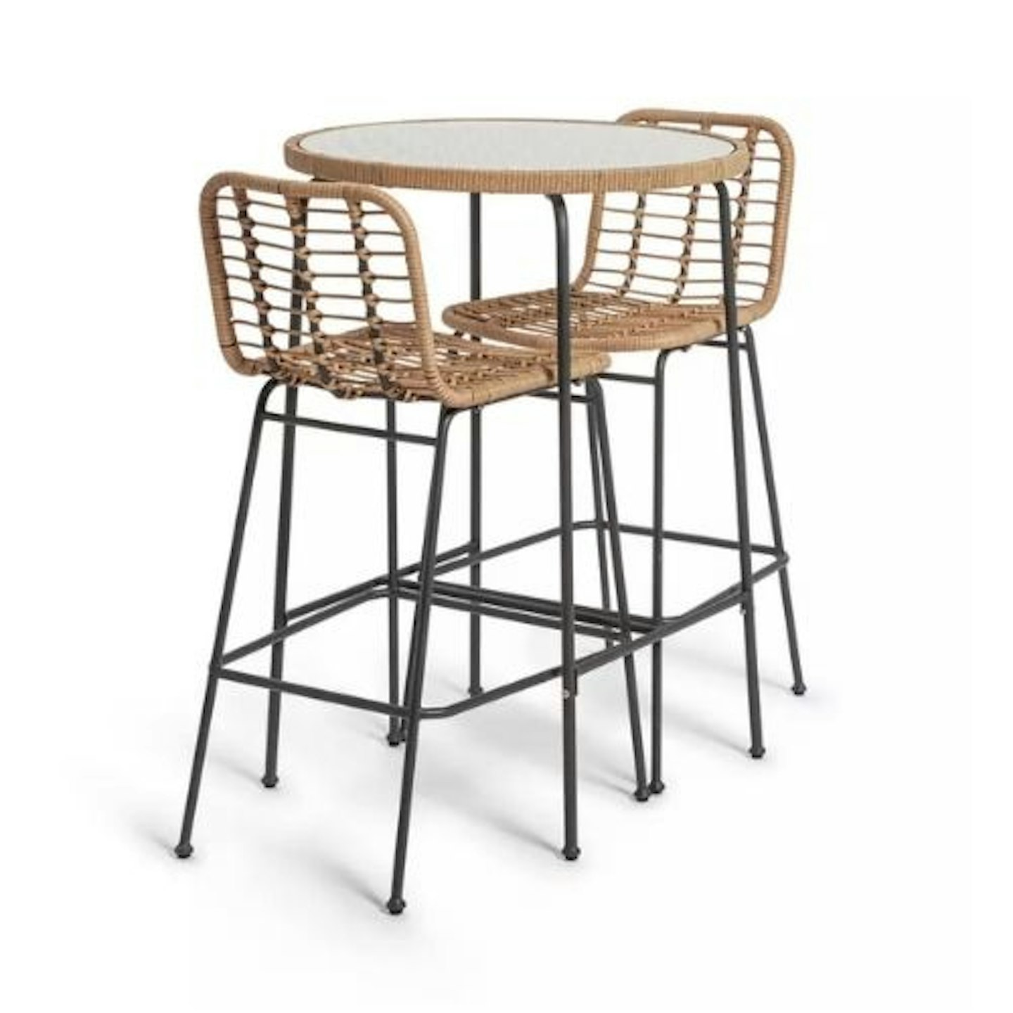 Habitat 2 Seater Bamboo Bar Bistro Set