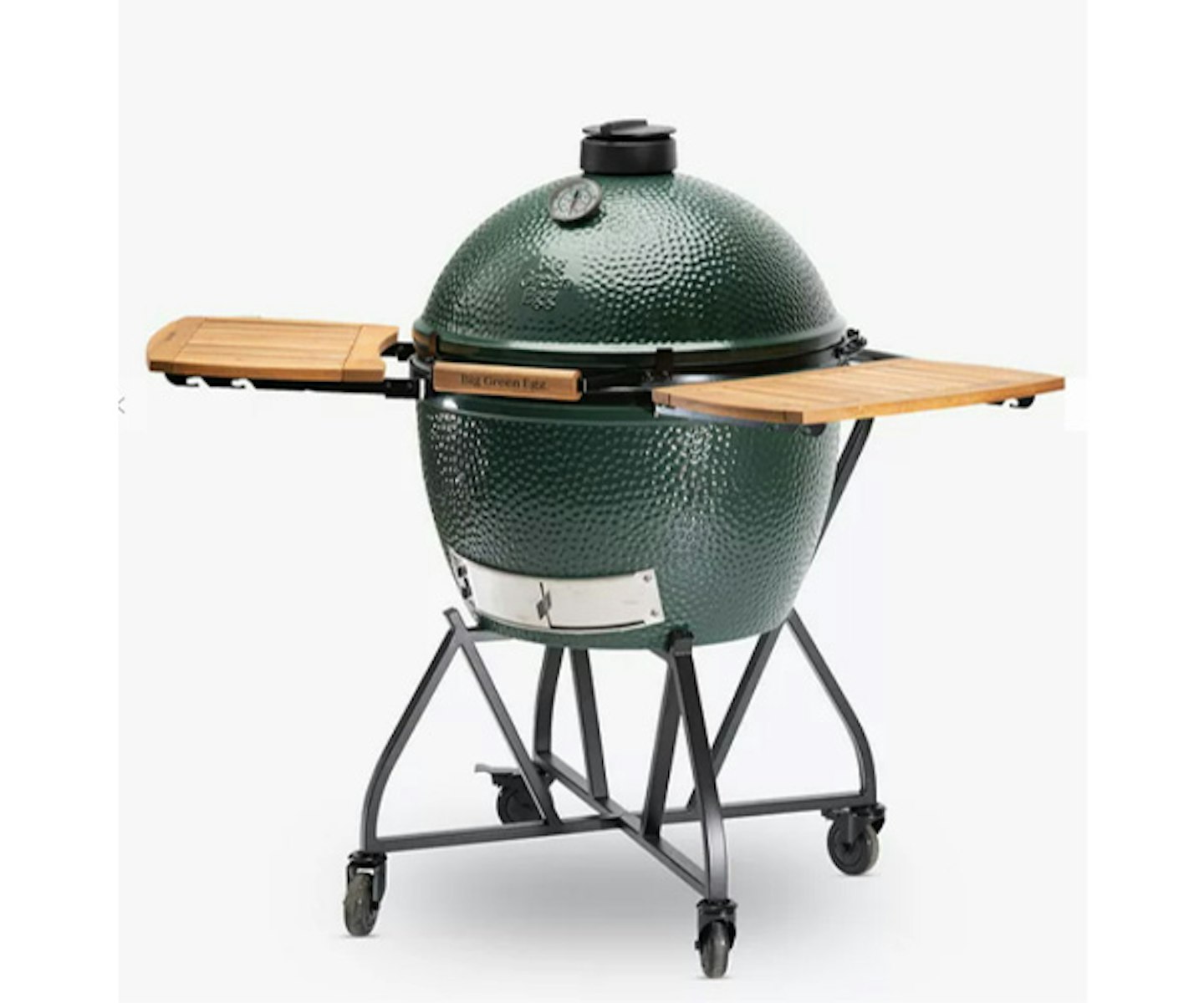 Big Green Egg Extra Large BBQ & Acacia Wood Shelves Nest Bundle with ConvEGGtor