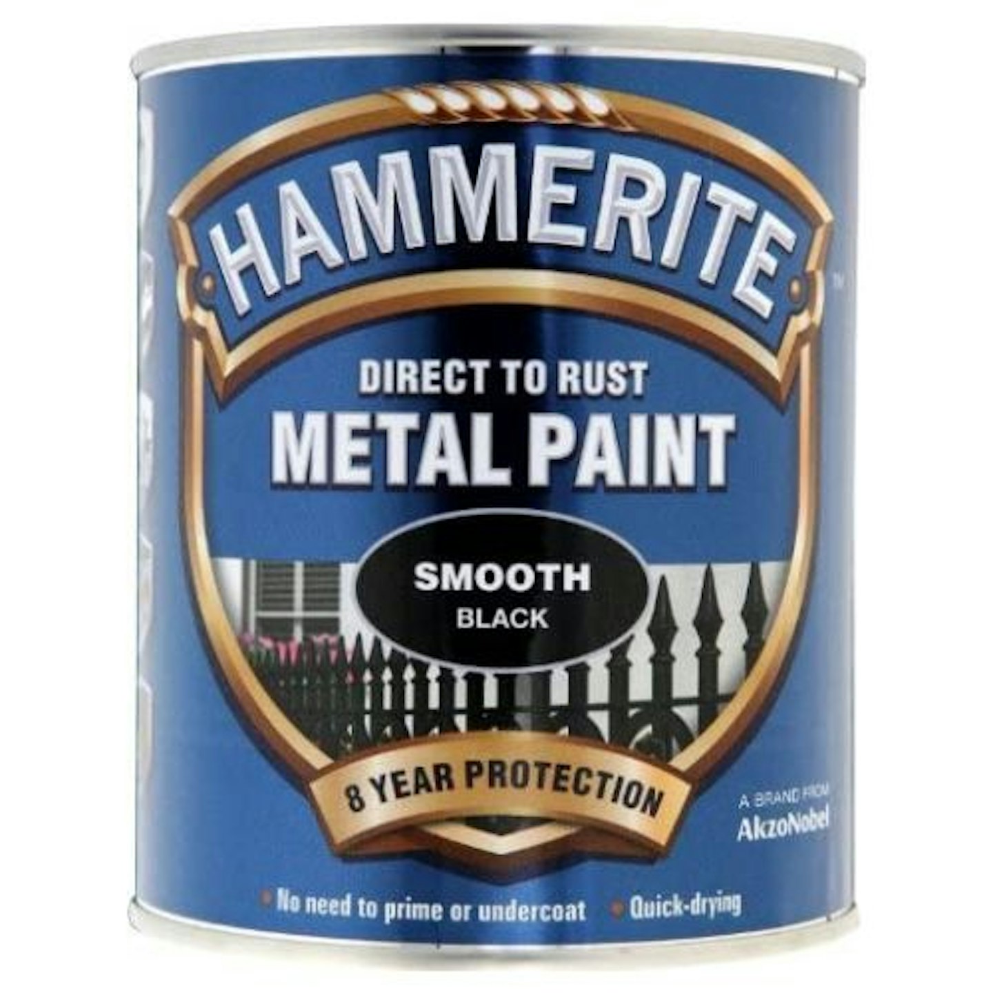 Hammerite Smooth Direct To Rust Metal Paint, 750ml