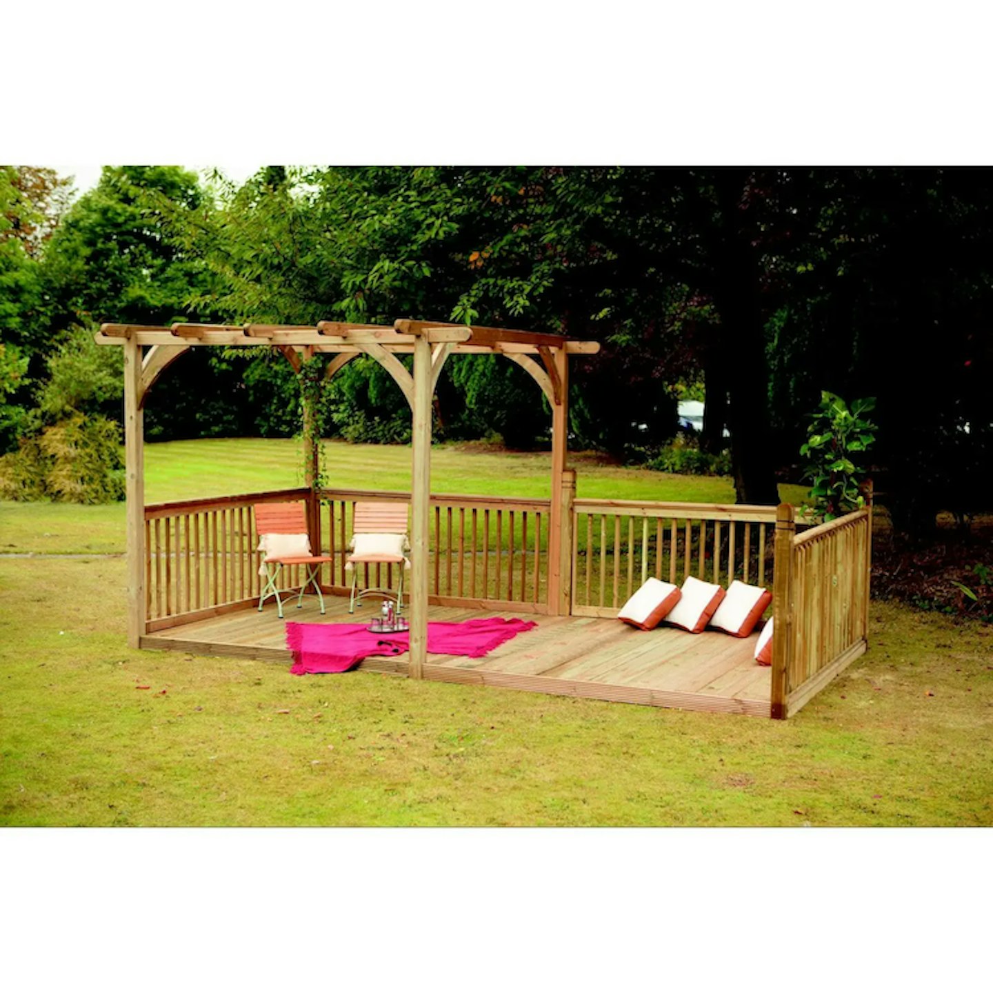 Homebase Forest Ultima Pergola and Decking Kit