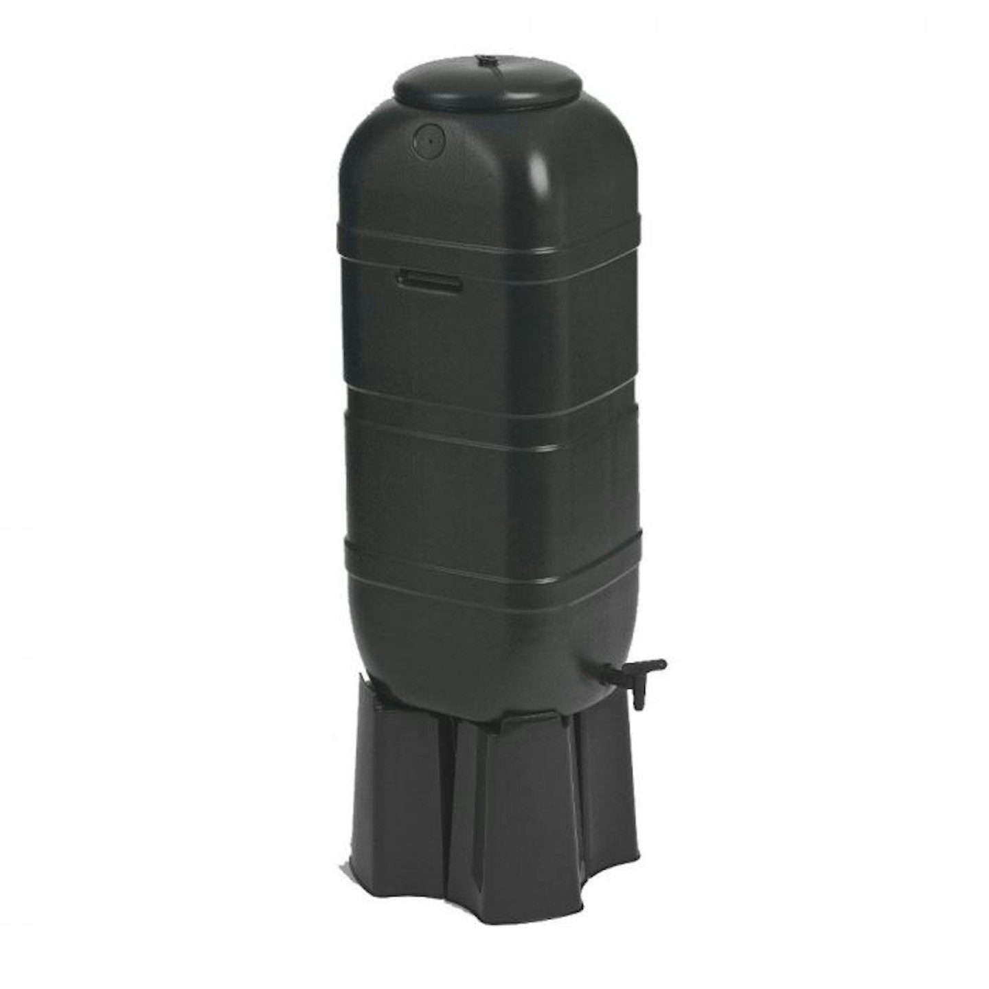 Black, Slimline Space-Saver Water Butt, 100l 