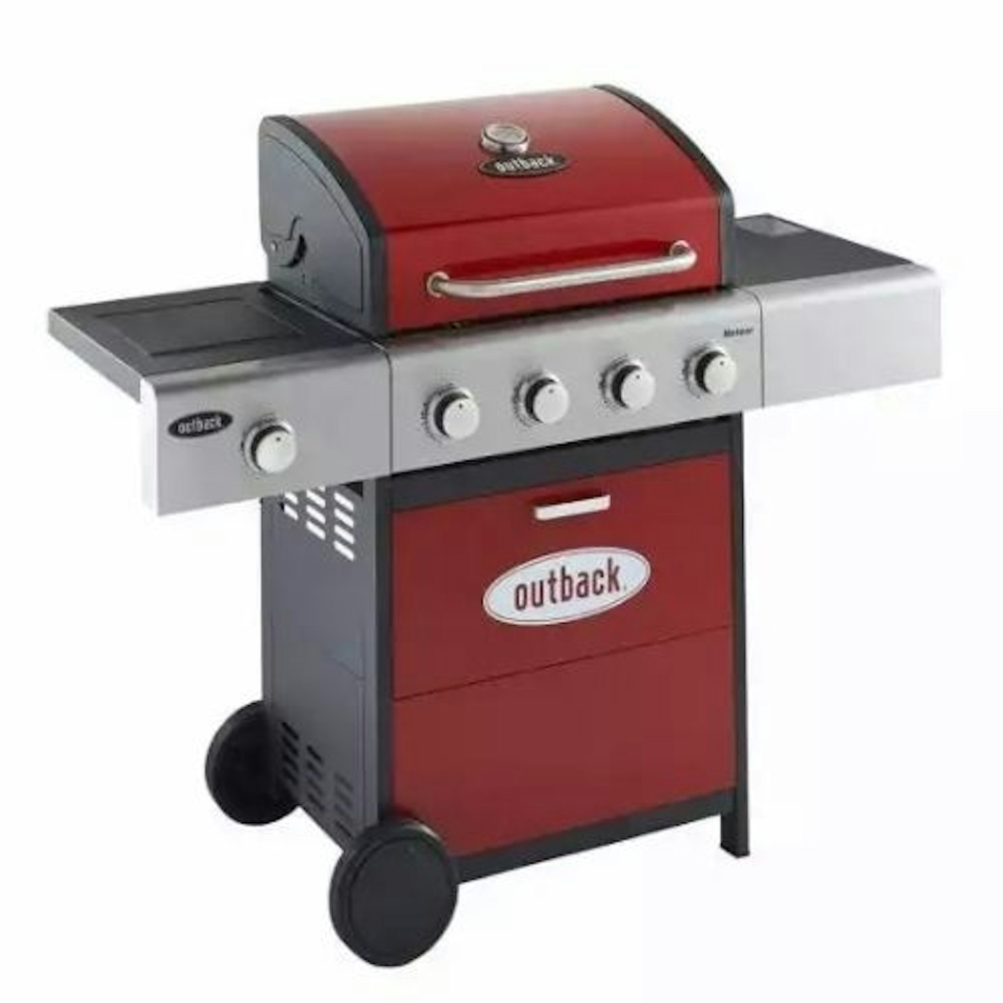 Outback Meteor 4-Burner Hybrid Gas & Charcoal BBQ