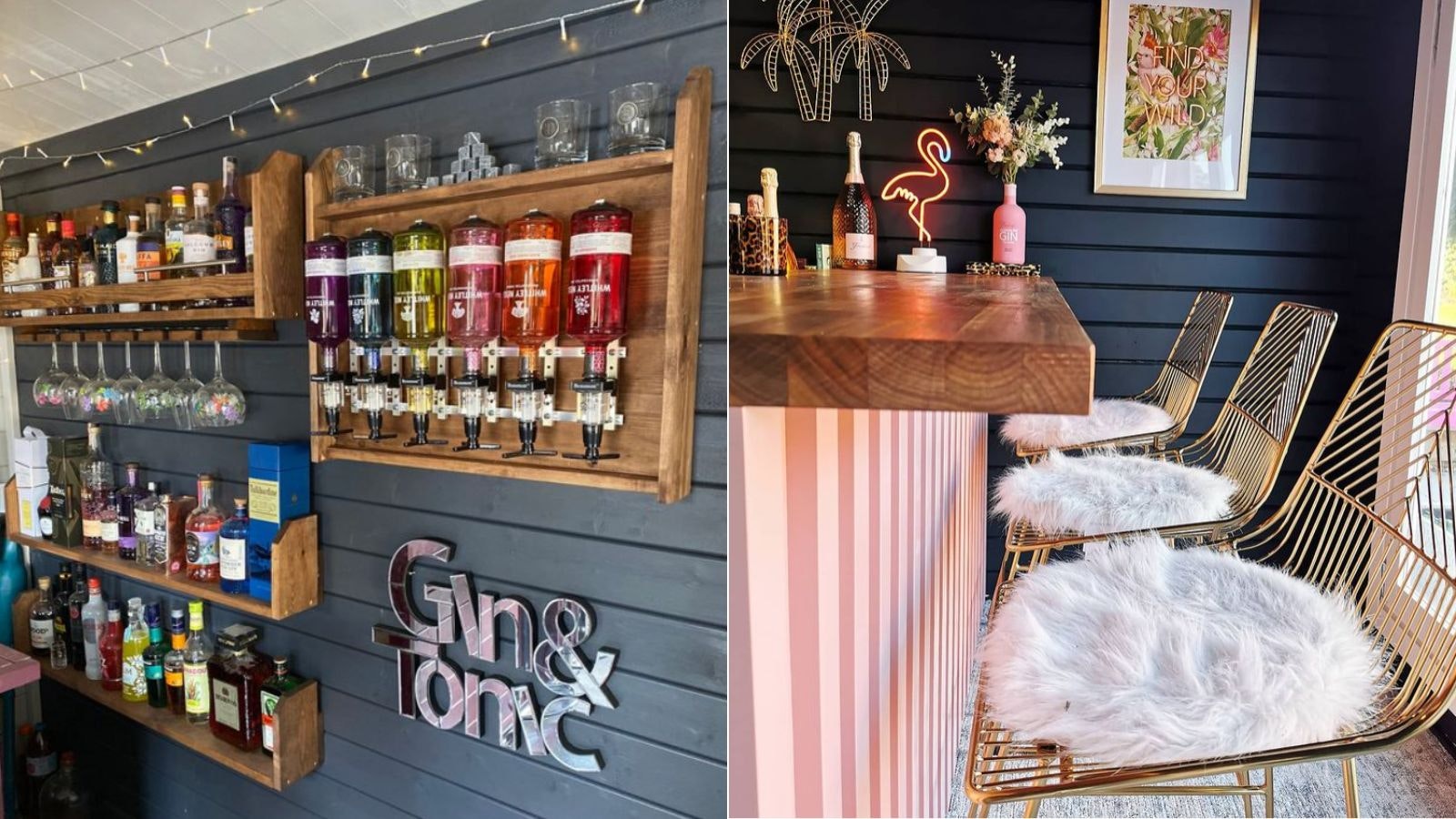 Corner Home Drinks Bar Perfect for Summerhouse,mancave,home & Garden 