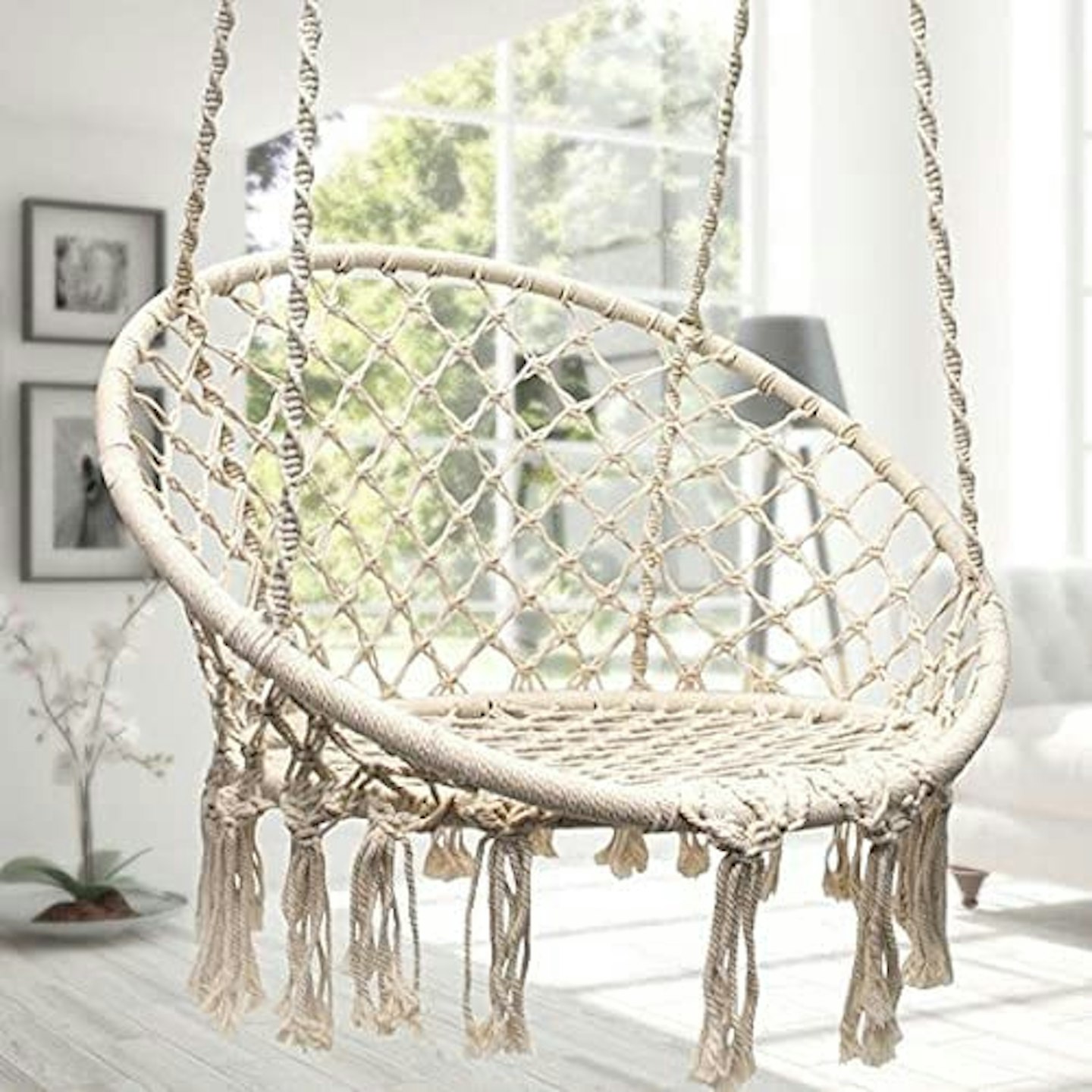Macrame Hammock Garden Swing