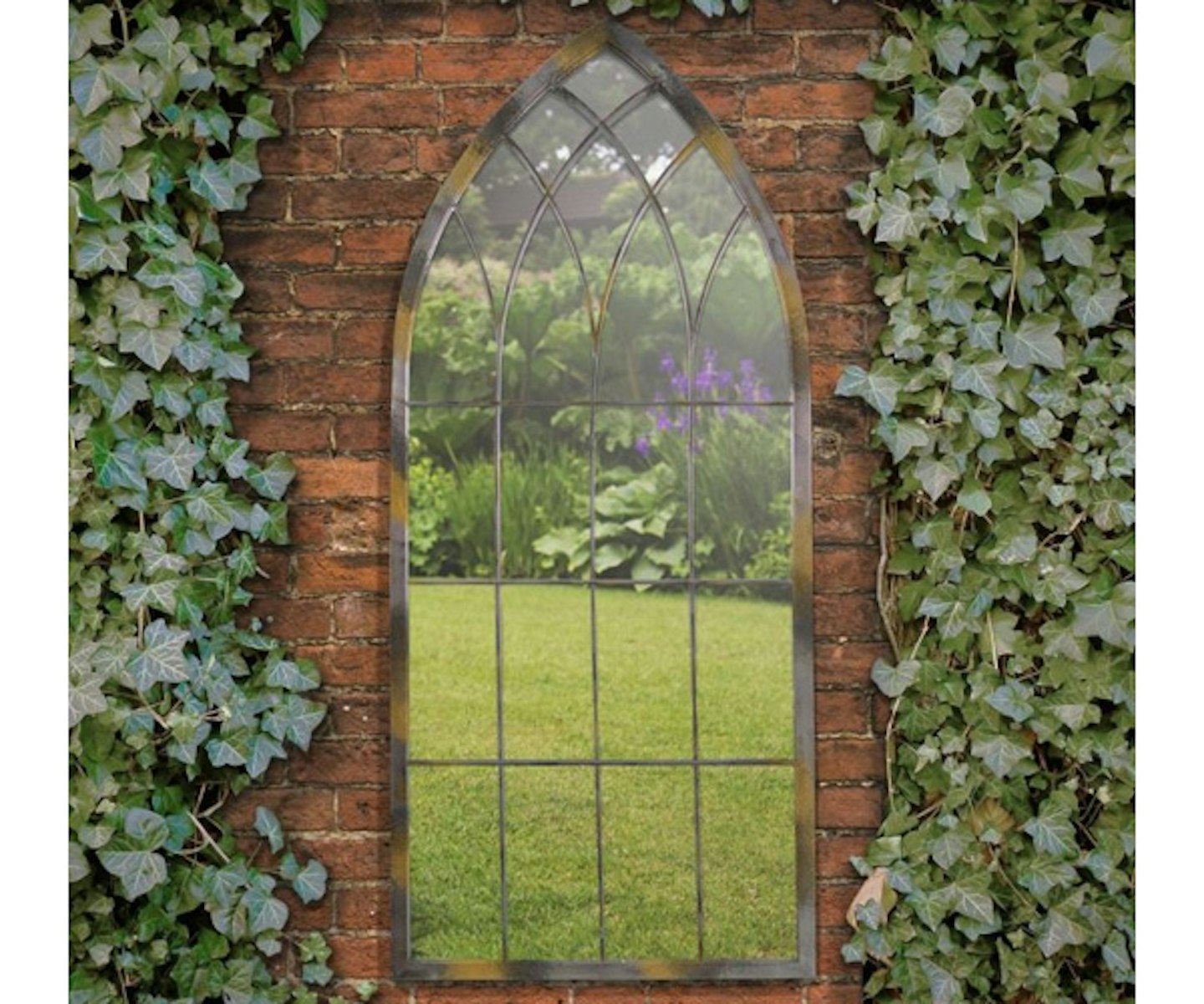 MirrorOutlet Somerley Rustic Arch Garden Mirror 115
