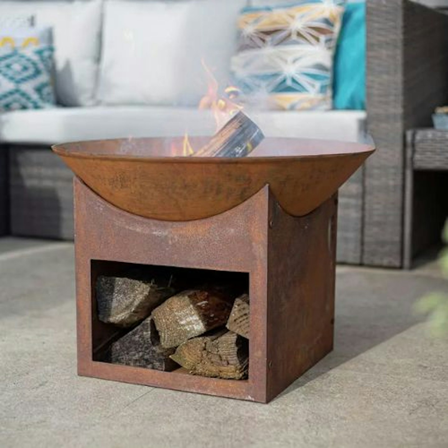 La Hacienda Fasa Oxidised Firepit