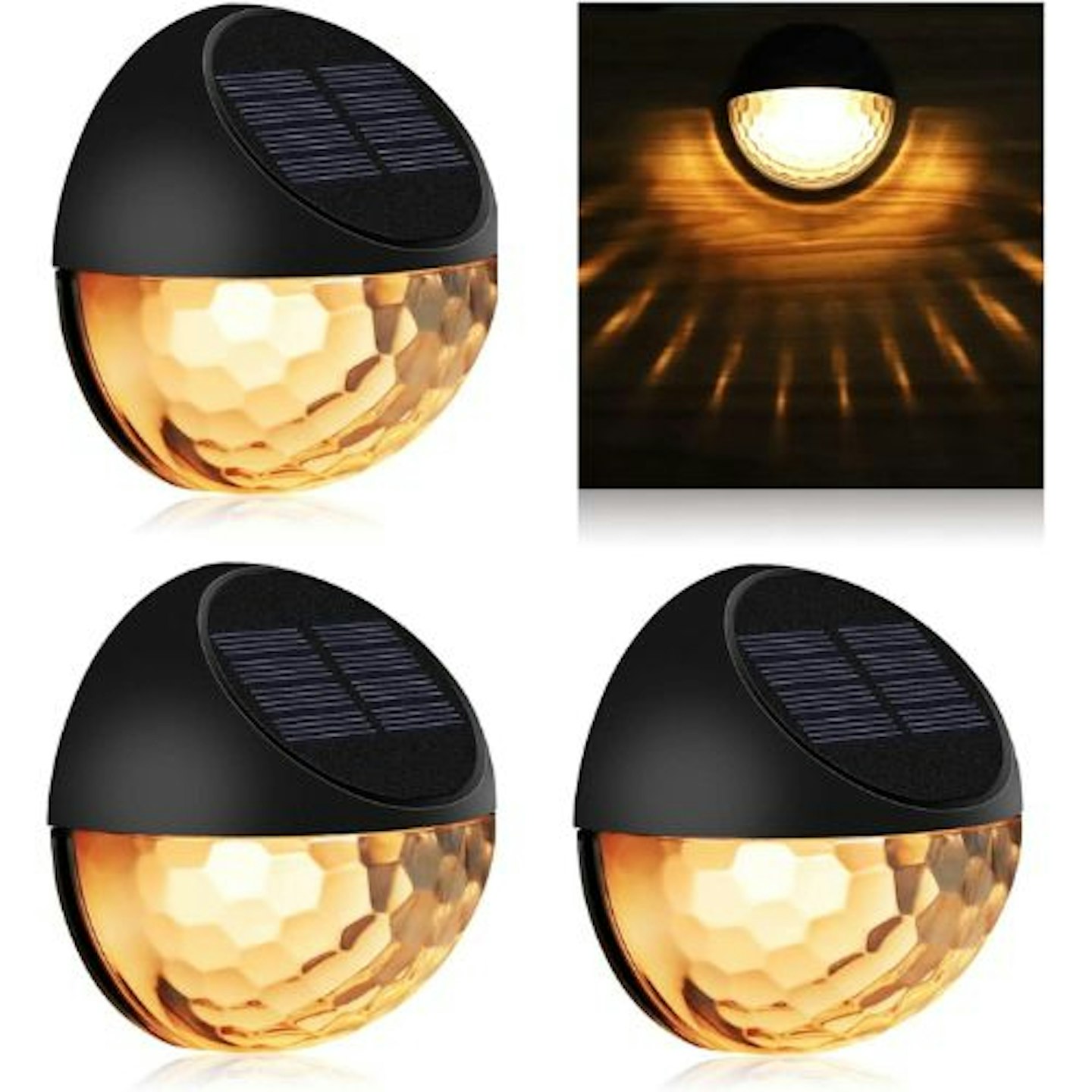 KMASHI, Solar Fence Lights (Pack of 4)