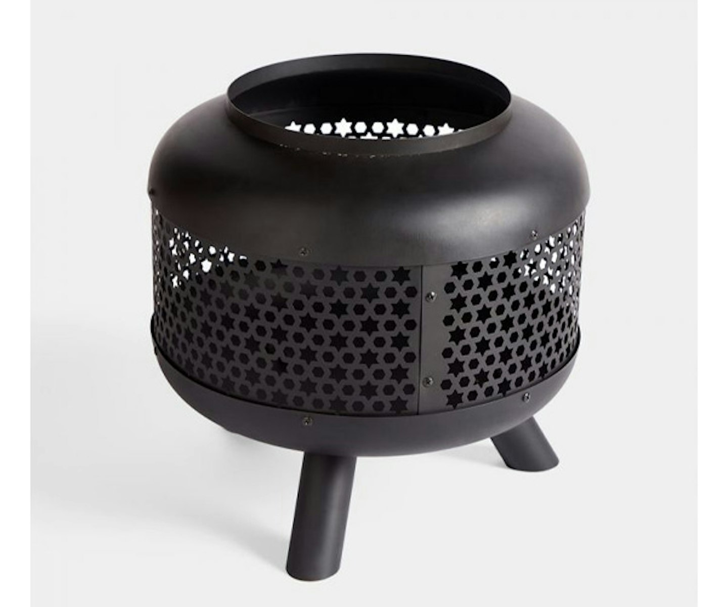 Black Steel Fire Pit