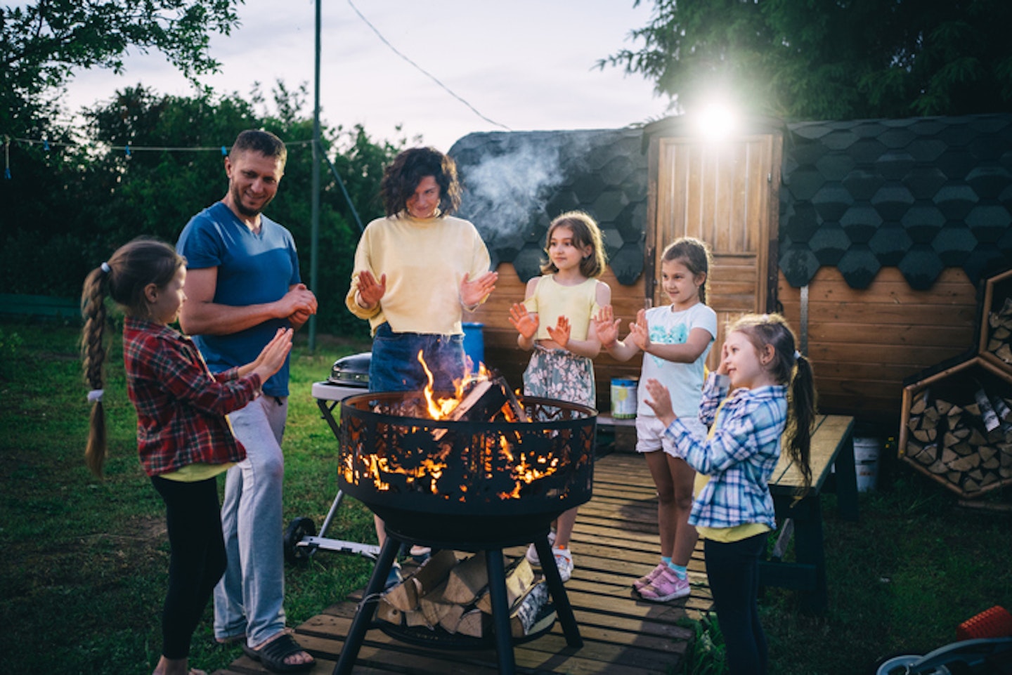 family fire basket