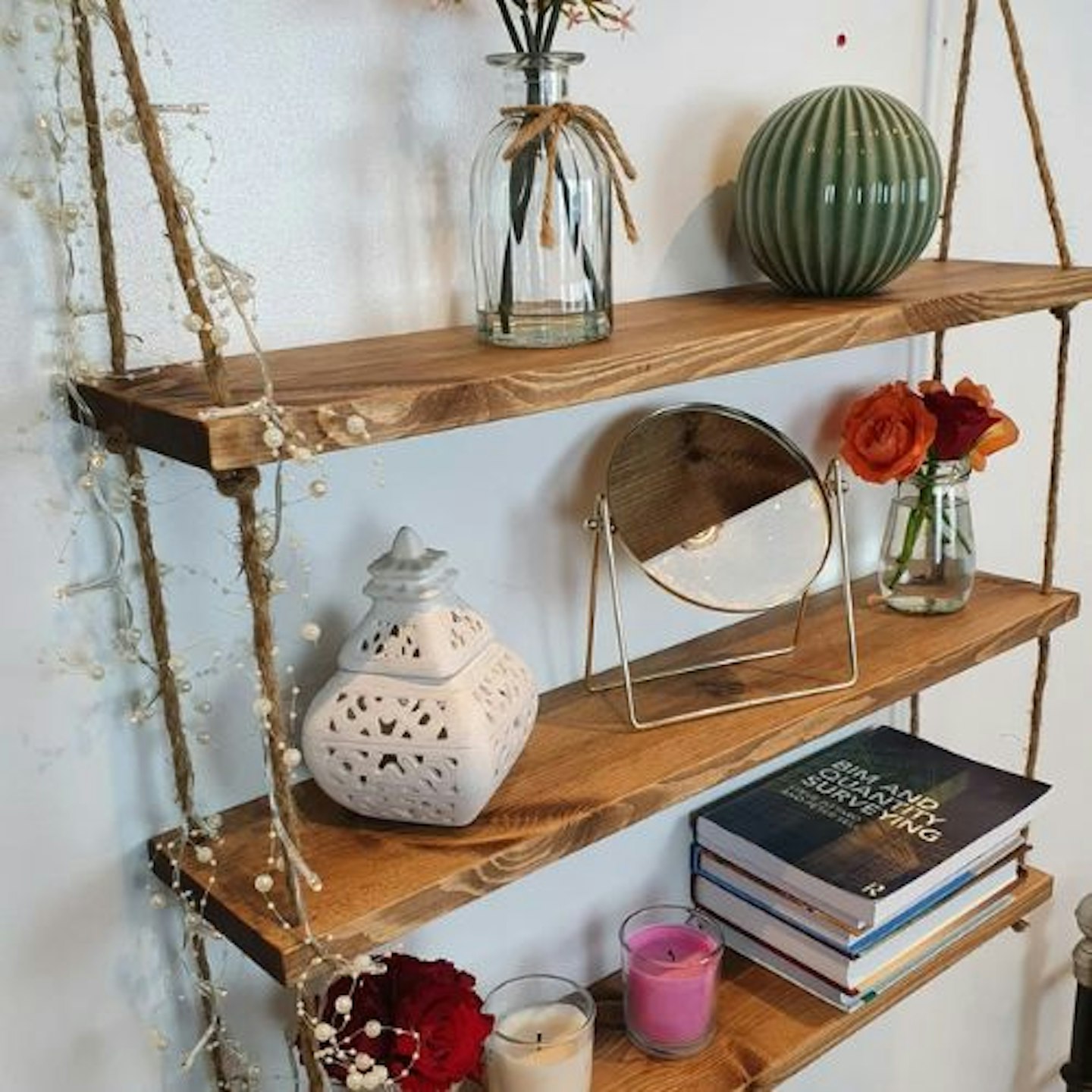 Hanging Rope Shelf