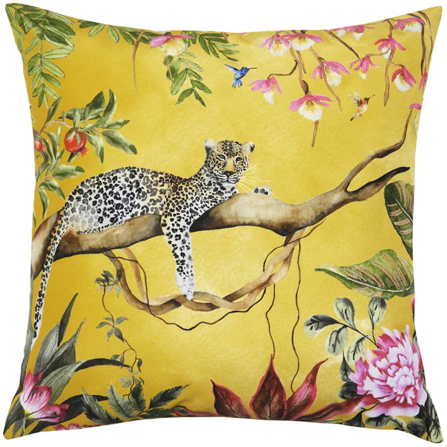 Evans Lichfield Leopard Outdoor Cushion Gold