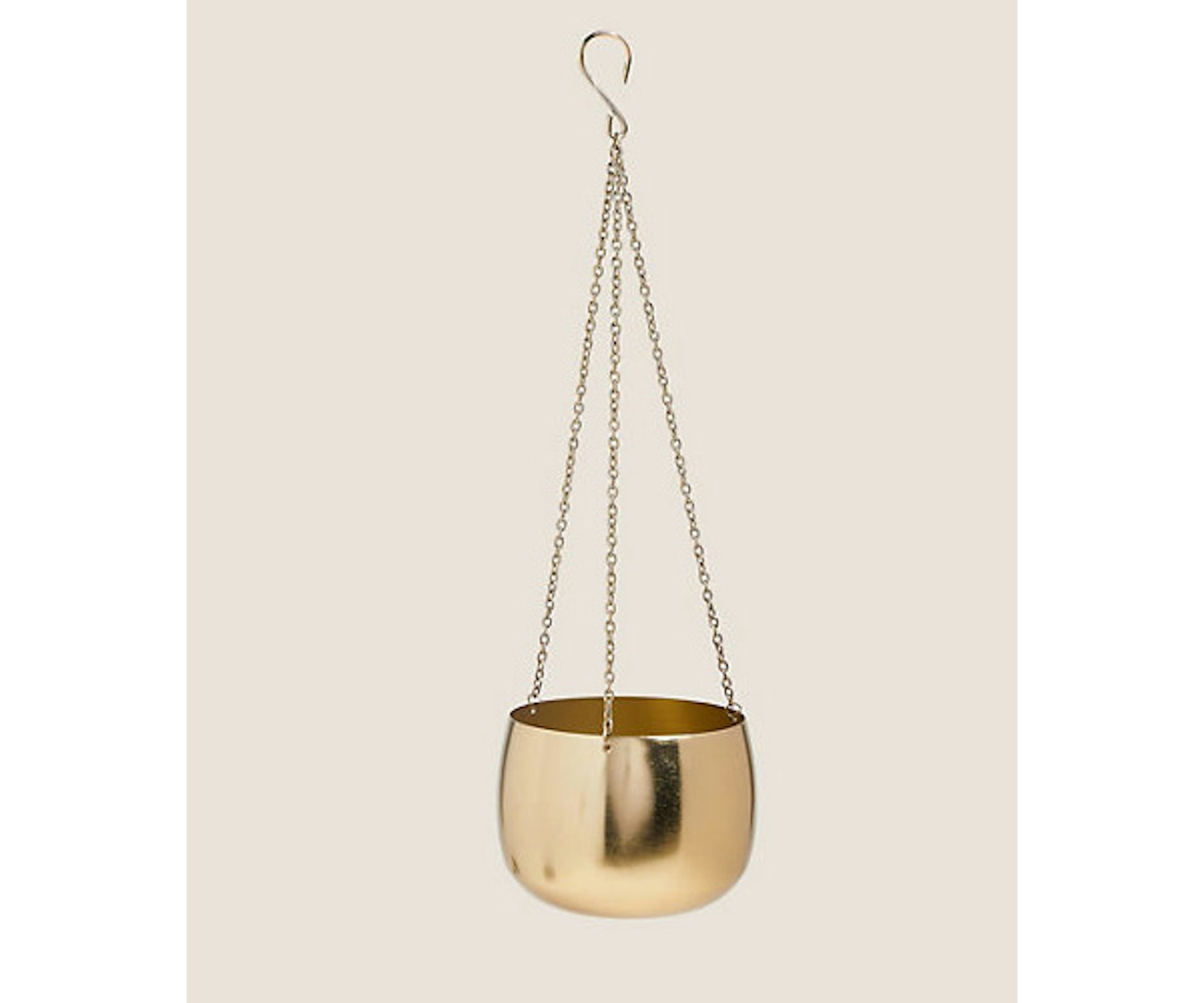 Hanging Small Gold Planter