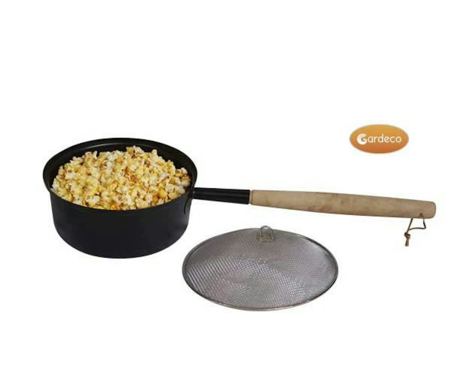 Popcorn Pan with Long Handle and Lid
