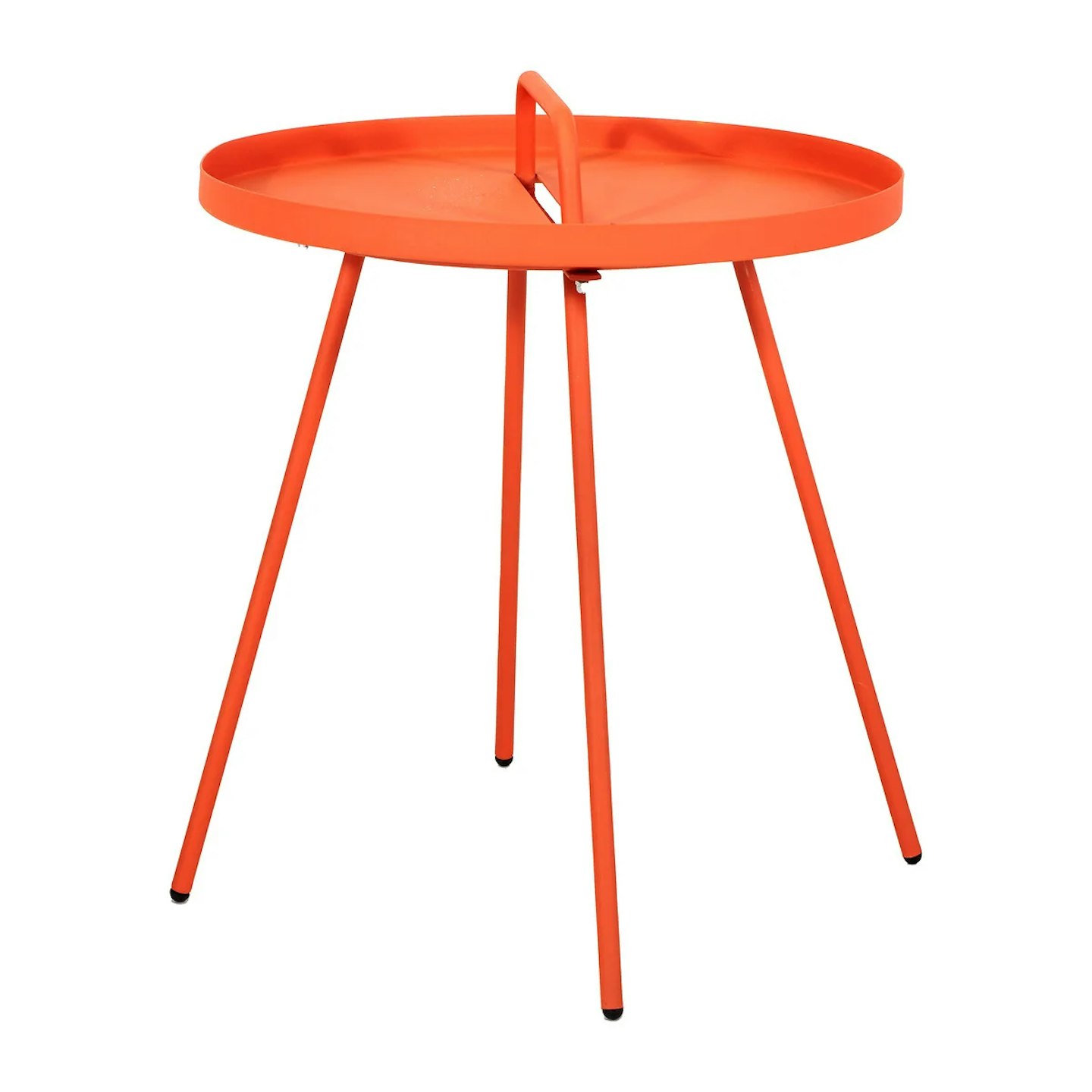 Rio Metal Garden Side Table - Orange