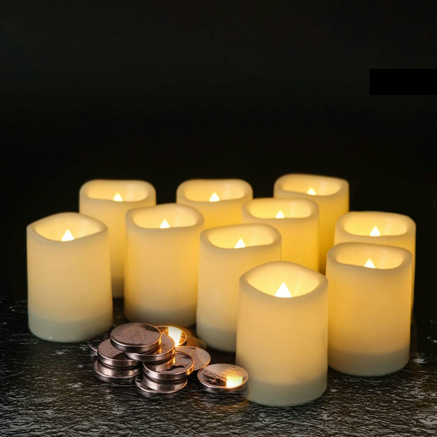 Eldnacele, Flameless Waterproof Outdoor Battery-Operated Candle (12)