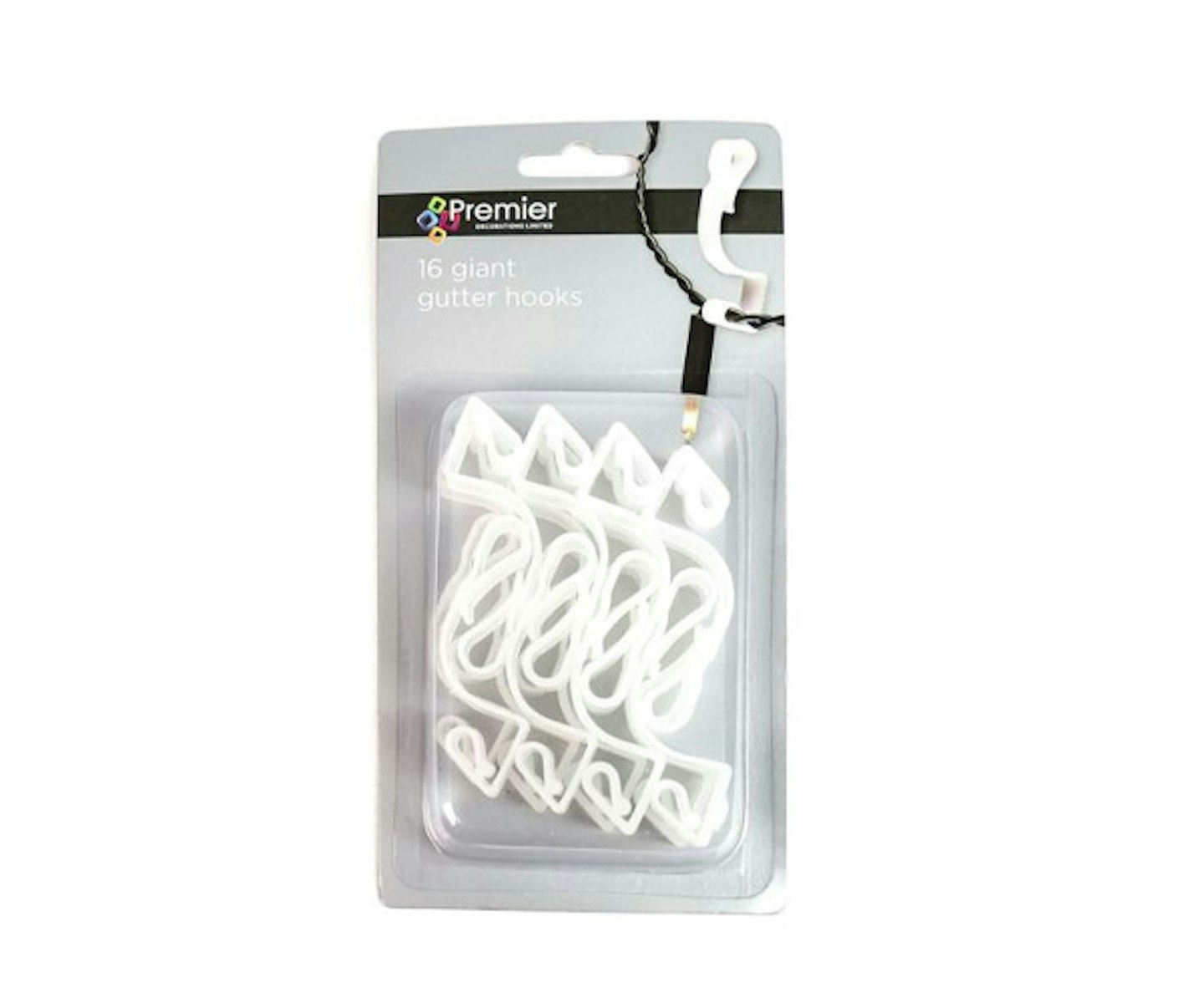 Giant White Gutter Hooks