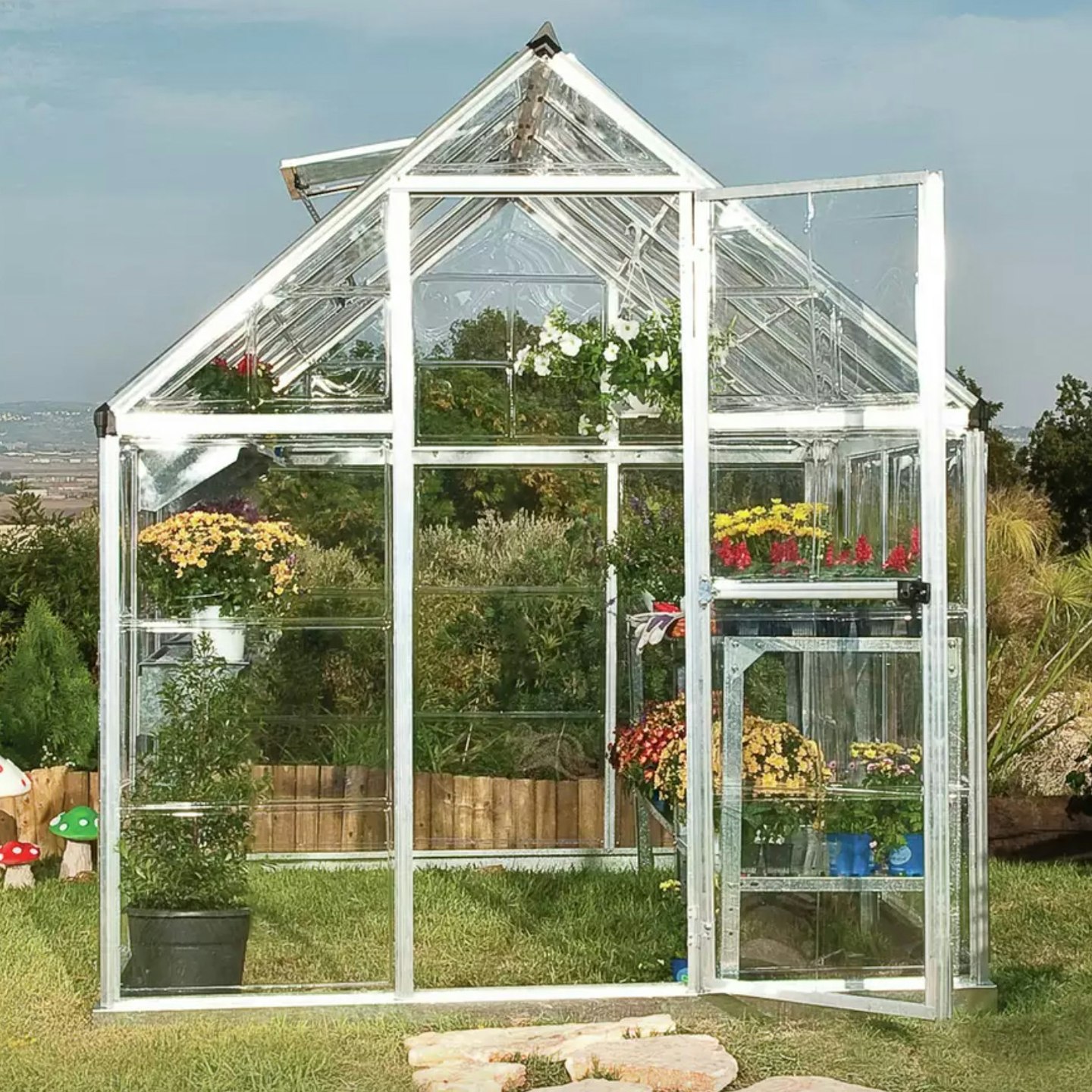 Palram - Canopia Harmony Silver Greenhouse - 6 x 4ft