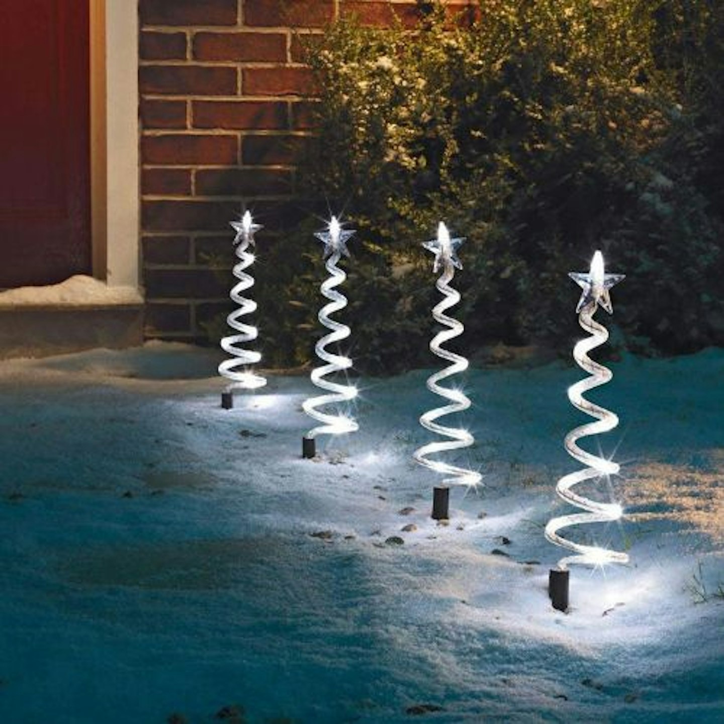 Spiral Christmas Tree Path Finder Stake Lights
