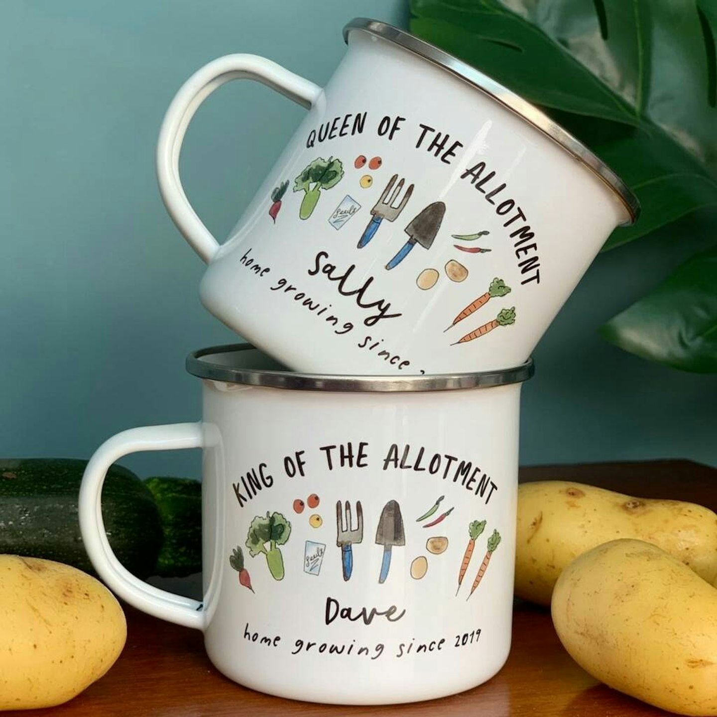 Allotment enamel mug 