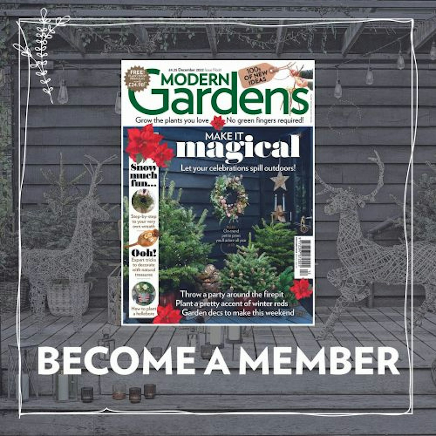 Relax with a subscription to Modern Gardens magazine
