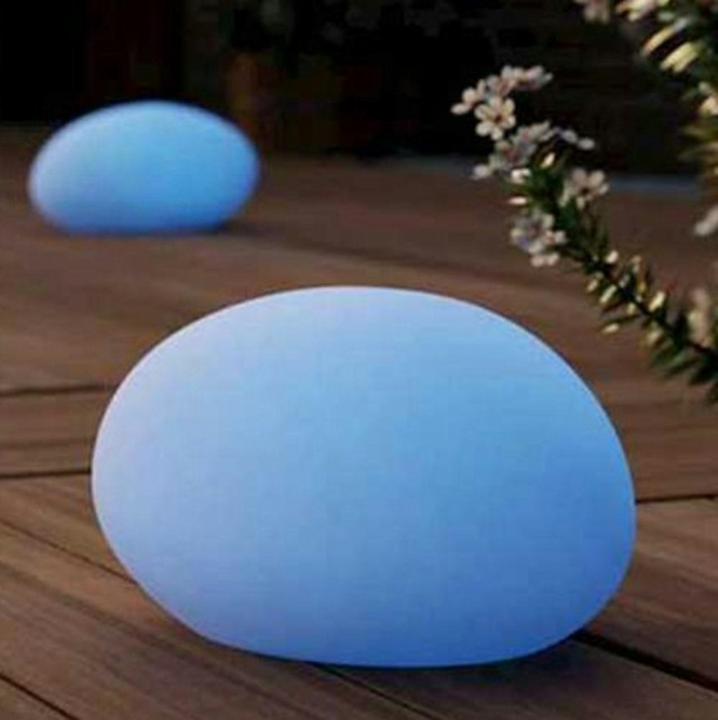 Shimmer Solar Glow Stone Pebble Mood Light