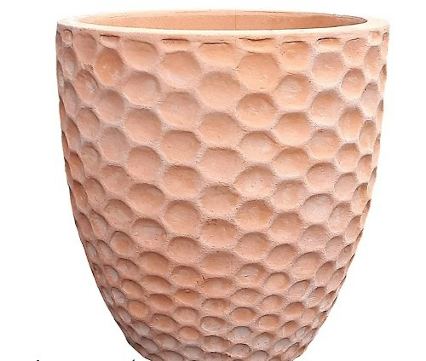 Verve Gudenå Natural Terracotta Honeycomb Round Plant pot