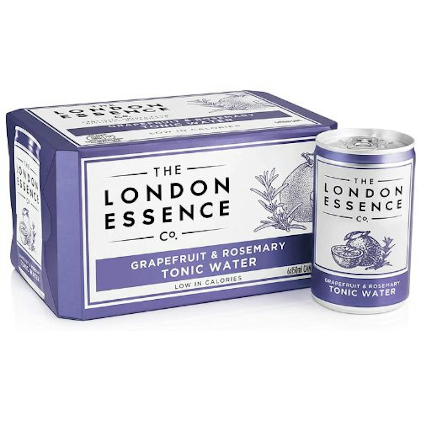 The London Essence Co., Grapefruit & Rosemary Tonic Water (Pack of 6)