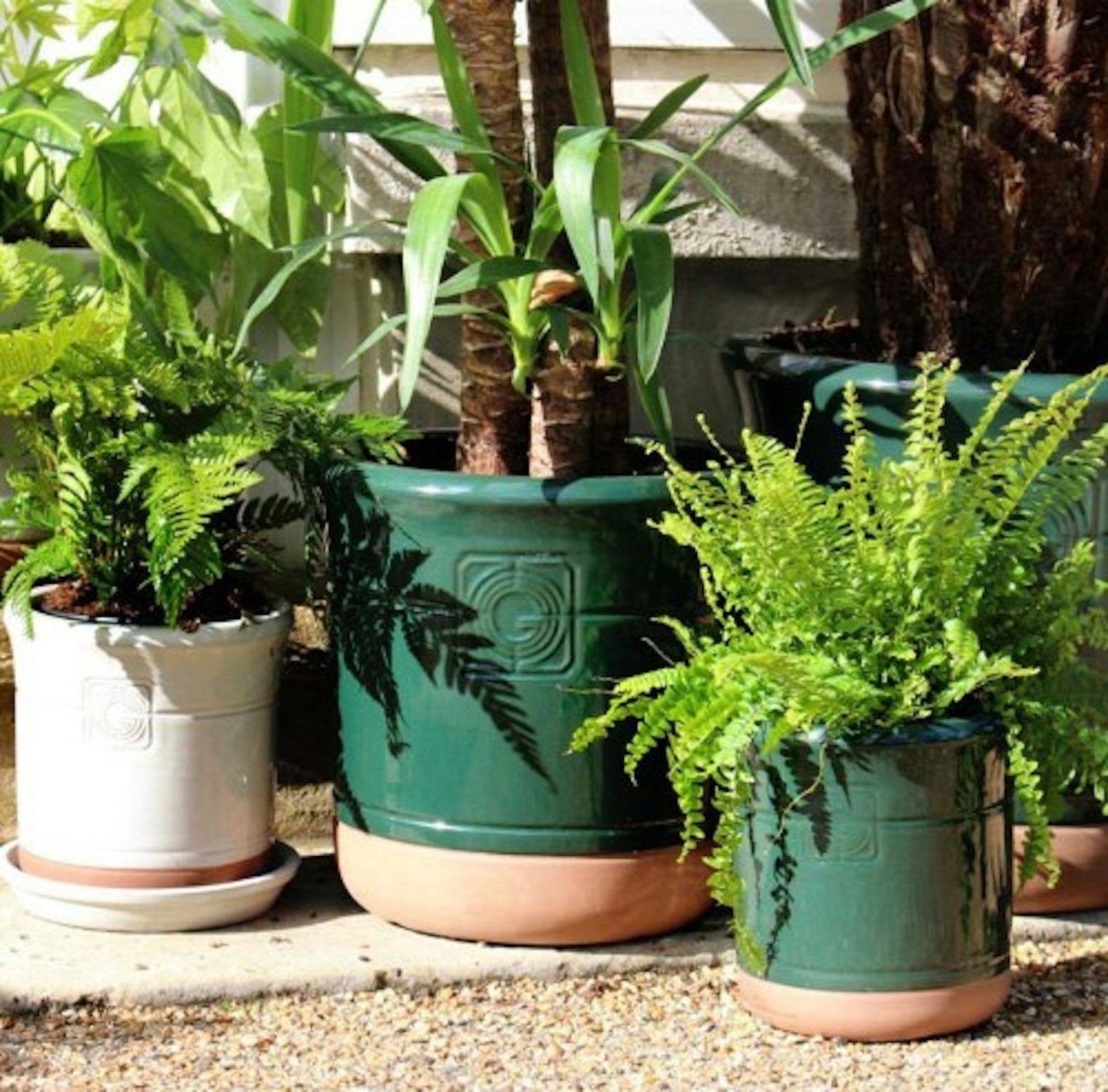 Green Glazed Classical Planter 