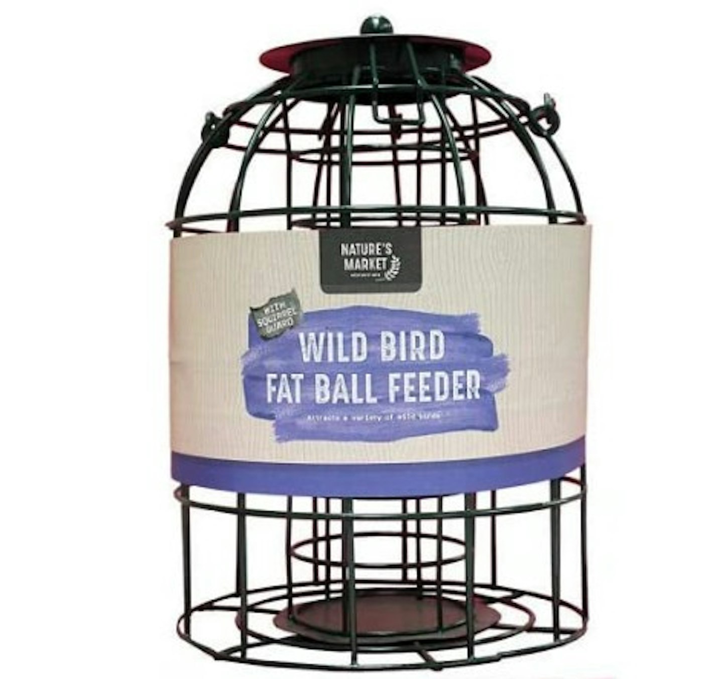 Natures Market BF008FB Squirrel Guard Hanging Fat Ball Feeder