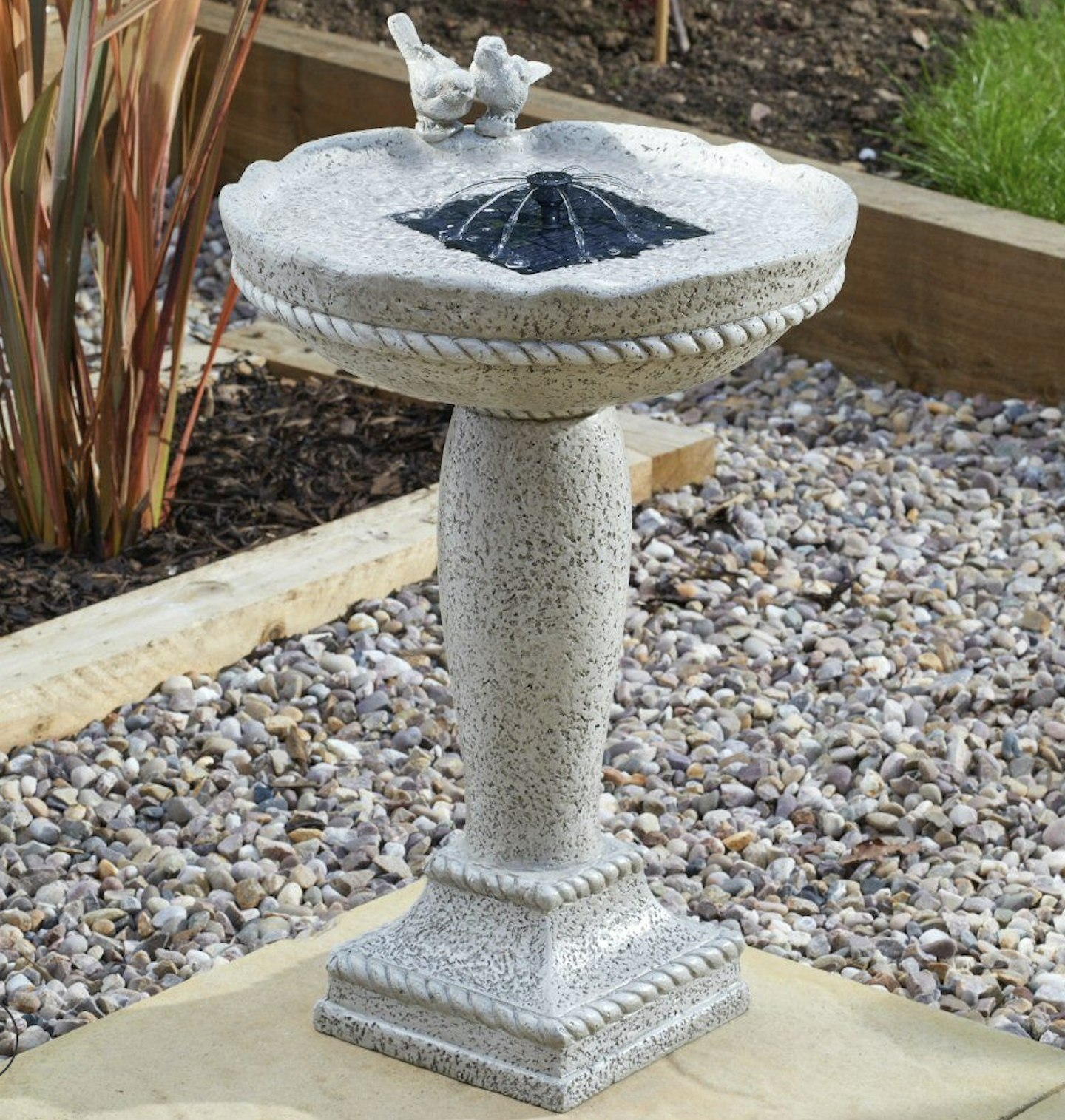 Smart Solar 62cm Feathered Friends Water Feature