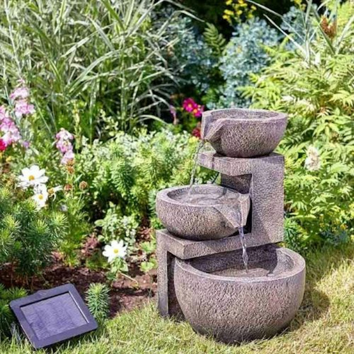 Smart Garden Solar Genoa Cascade Garden Water Feature